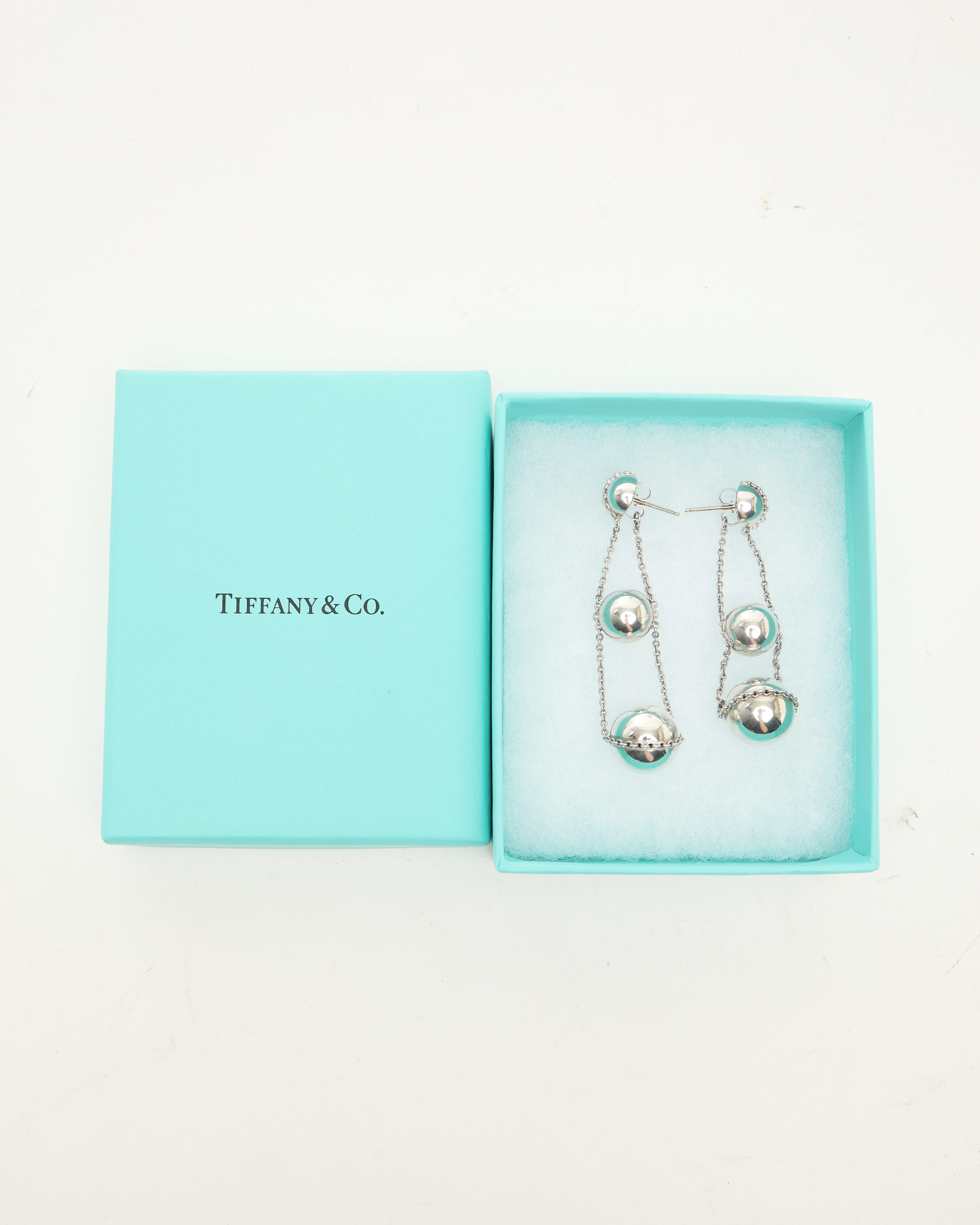 Tiffany & Co Hardwear Triple Drop Earrings In Silver