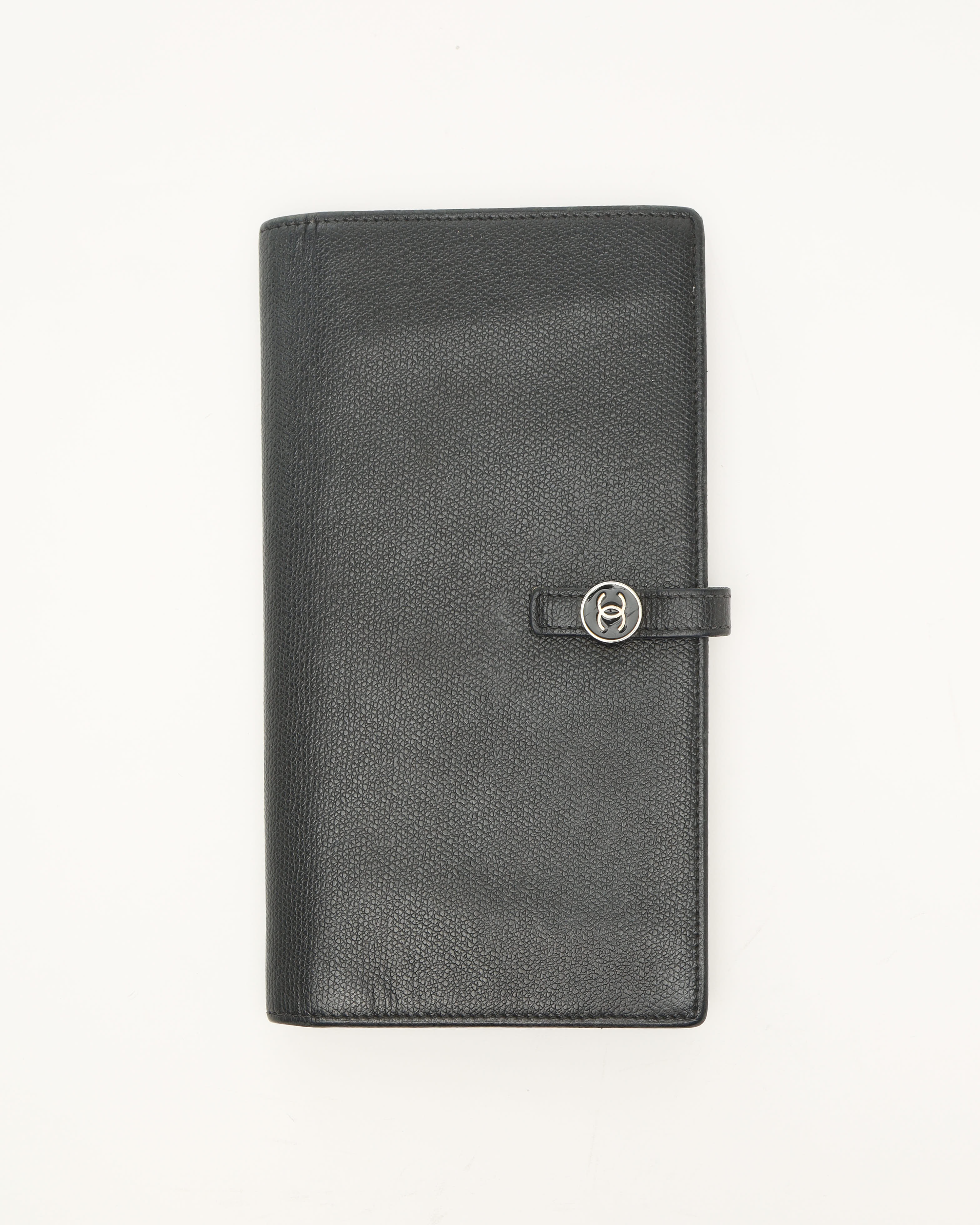 Pre-owned Chanel Coco Button Long Wallet