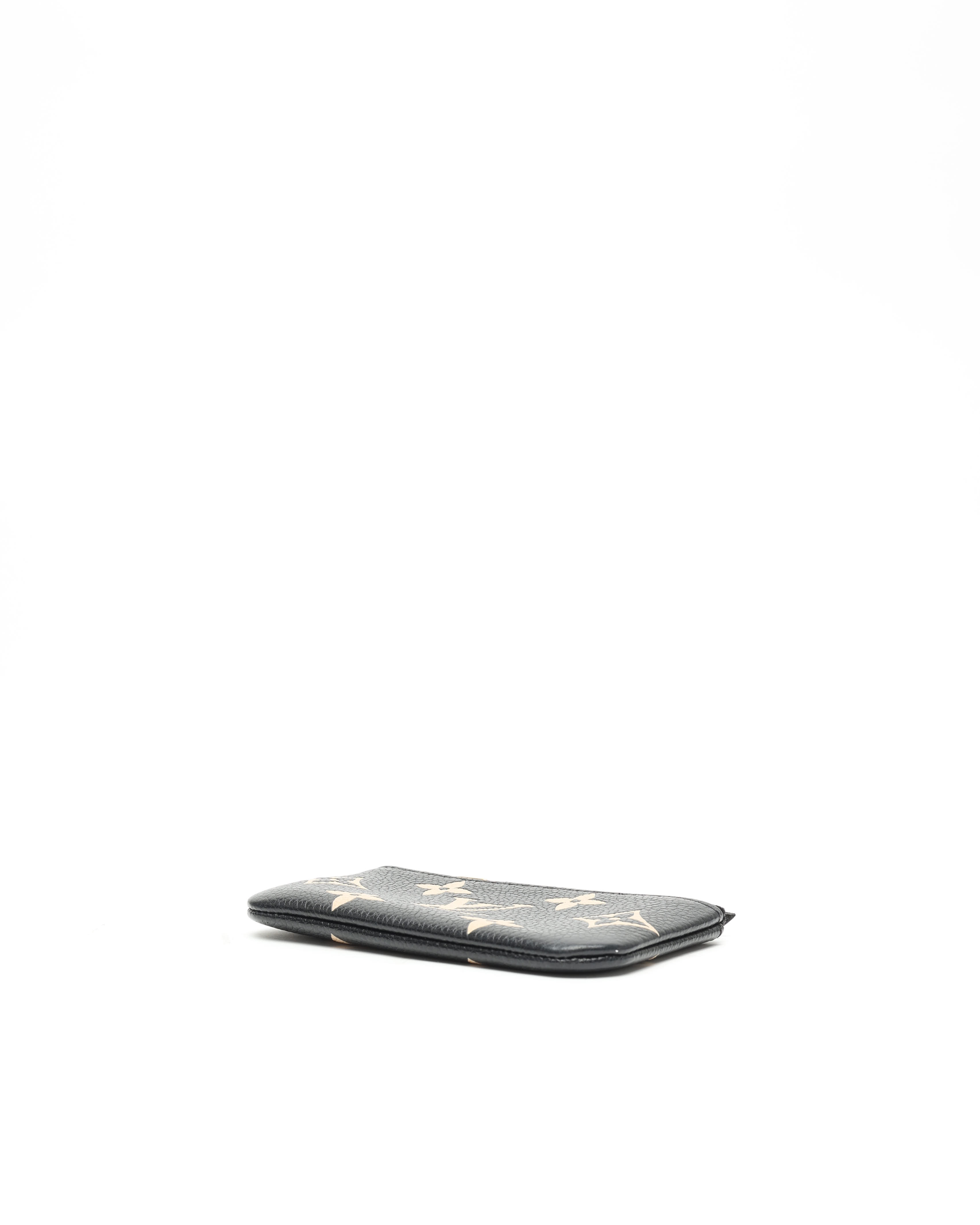 Pre-owned Louis Vuitton Bicolour Monogram Empreinte Leather In Black