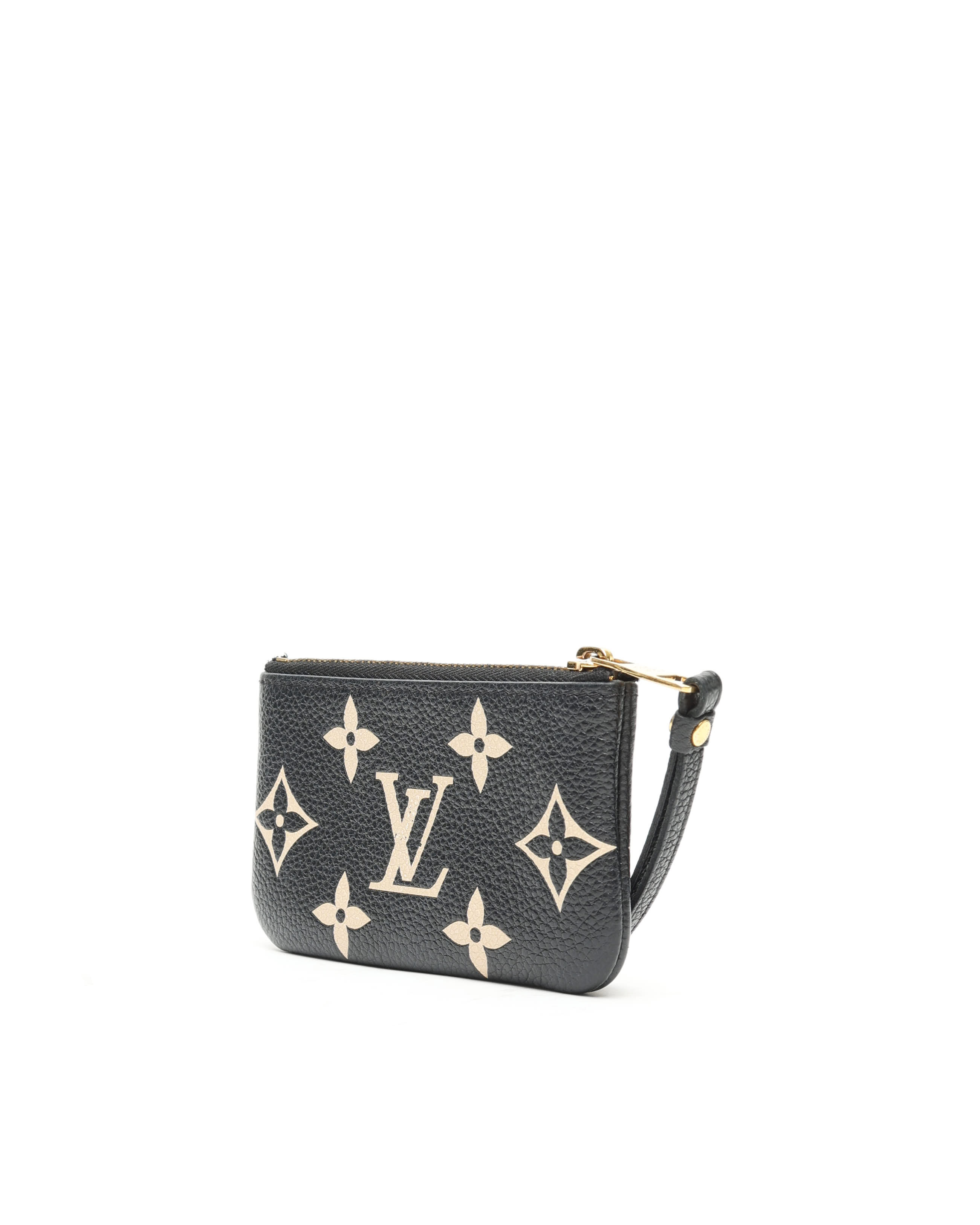 Pre-owned Louis Vuitton Bicolour Monogram Empreinte Leather In Black