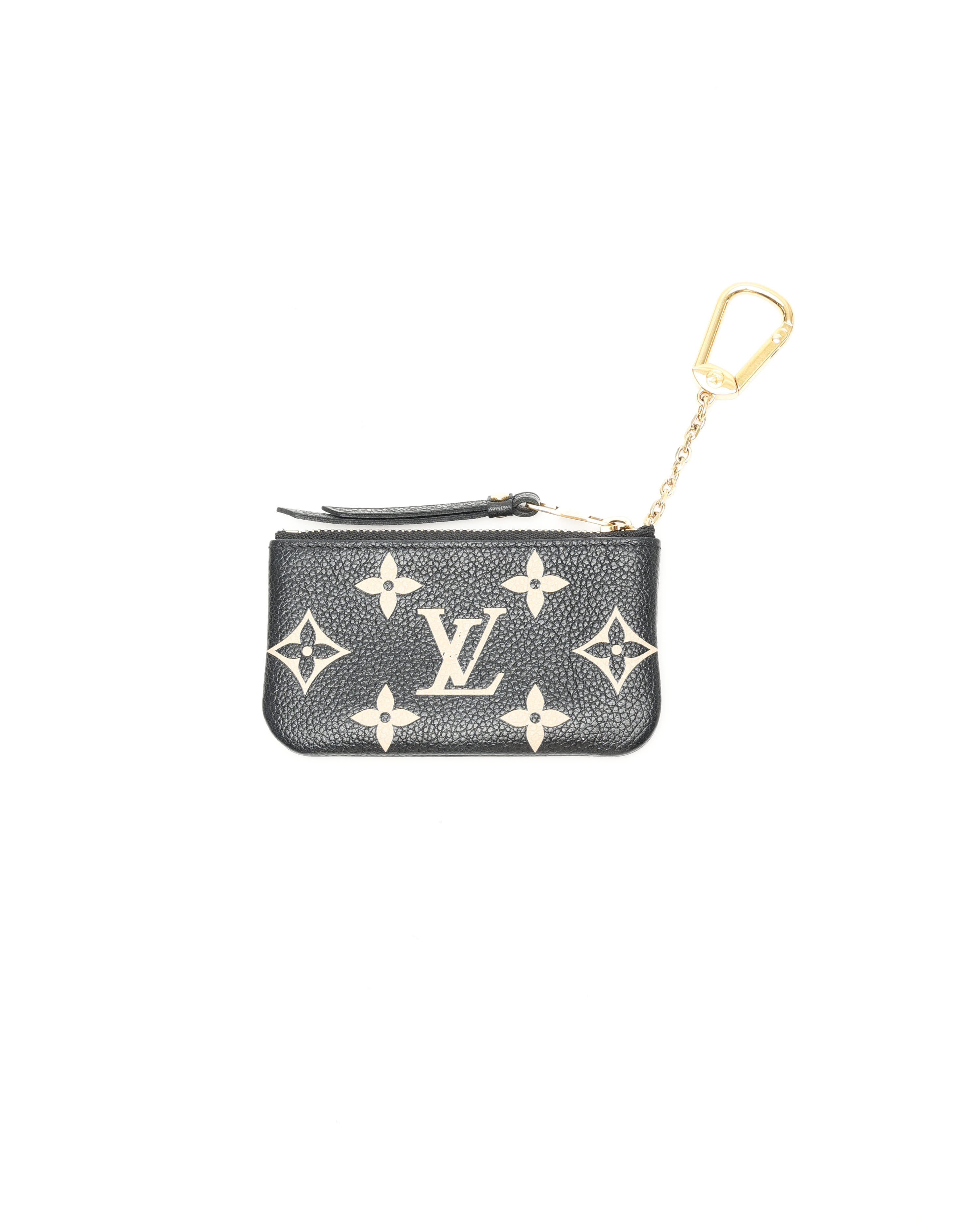 Pre-owned Louis Vuitton Bicolour Monogram Empreinte Leather In Black