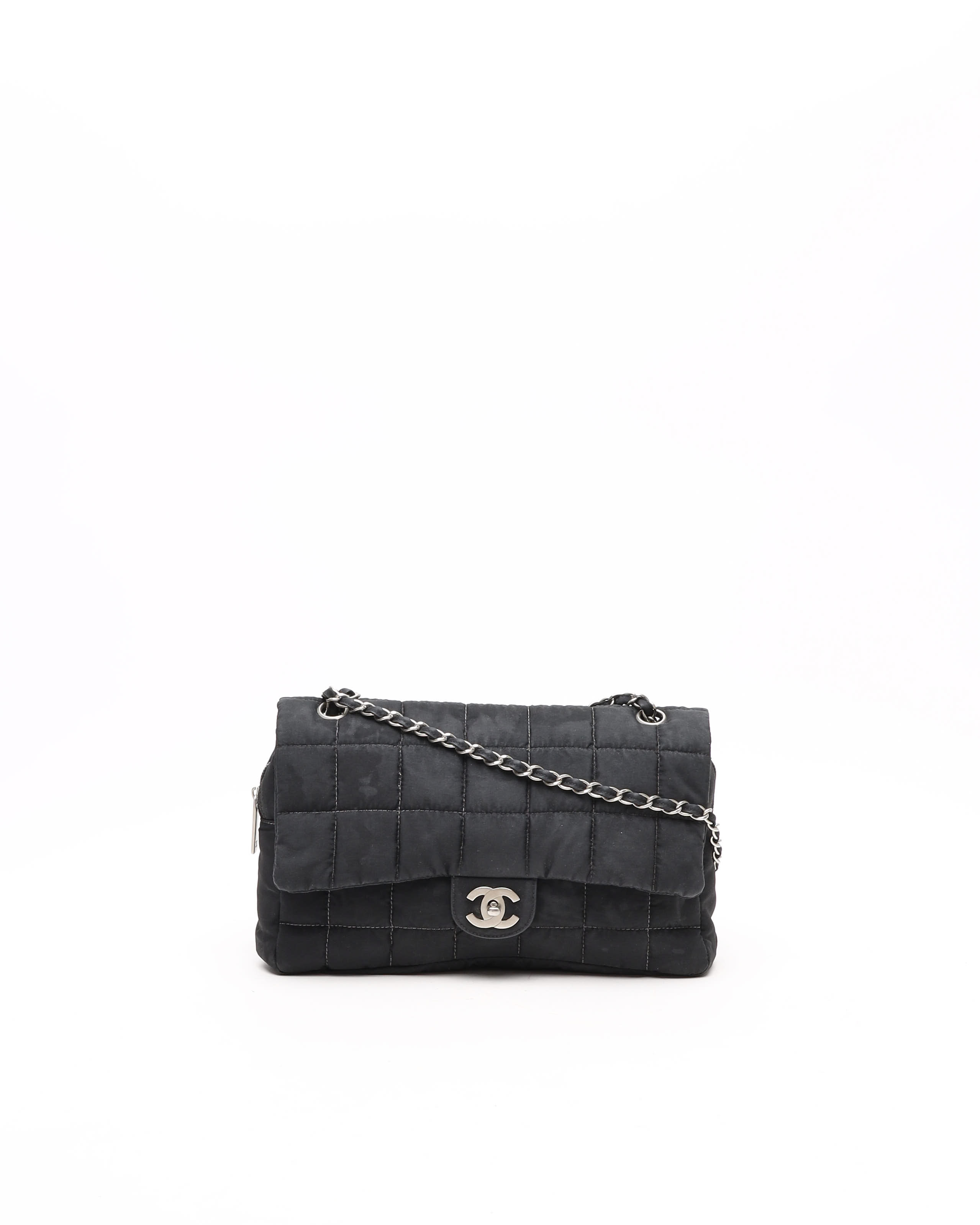 Chanel Jumbo Nylon Chocolate Bar Bag