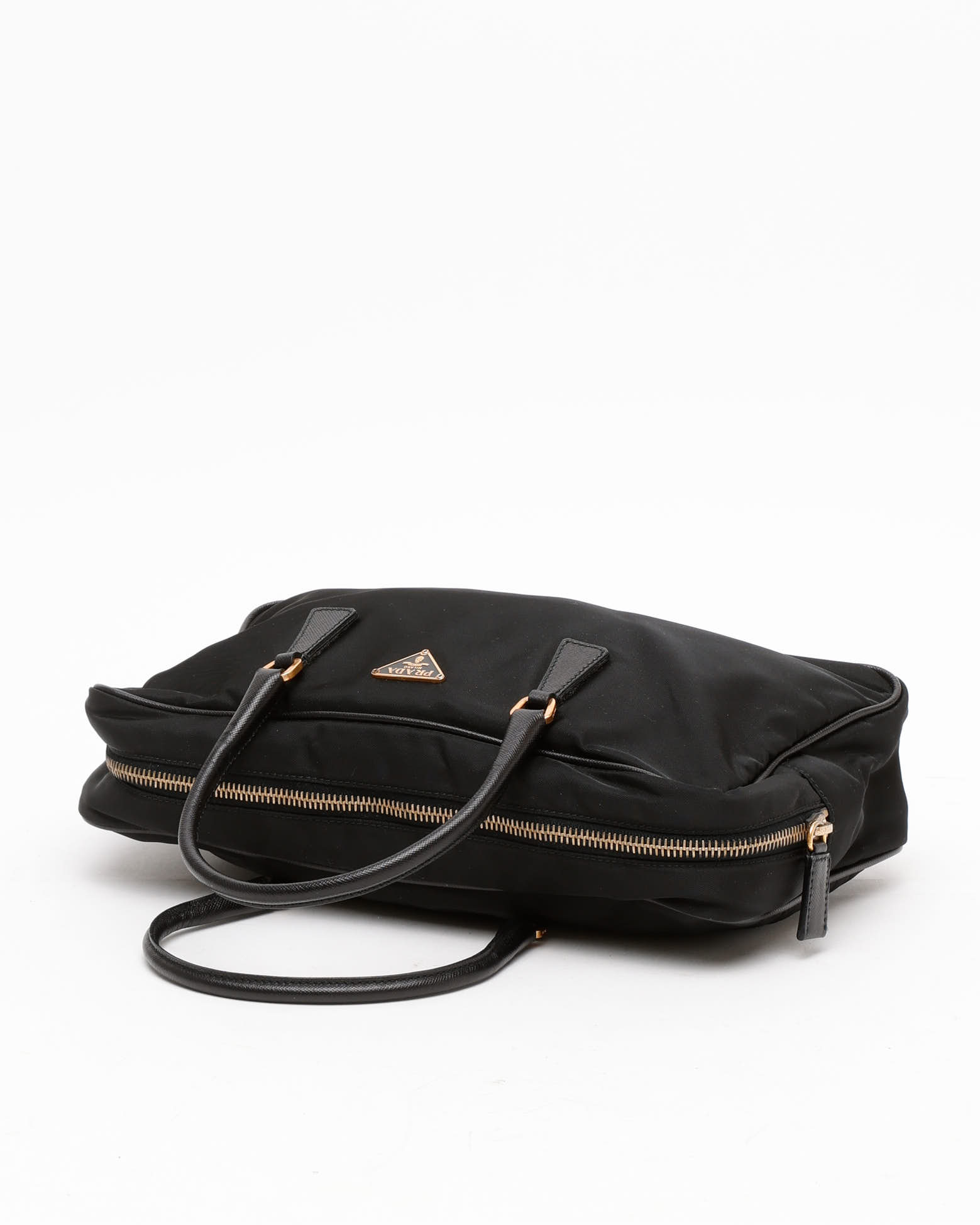 Prada Tessuto Handbag In Black