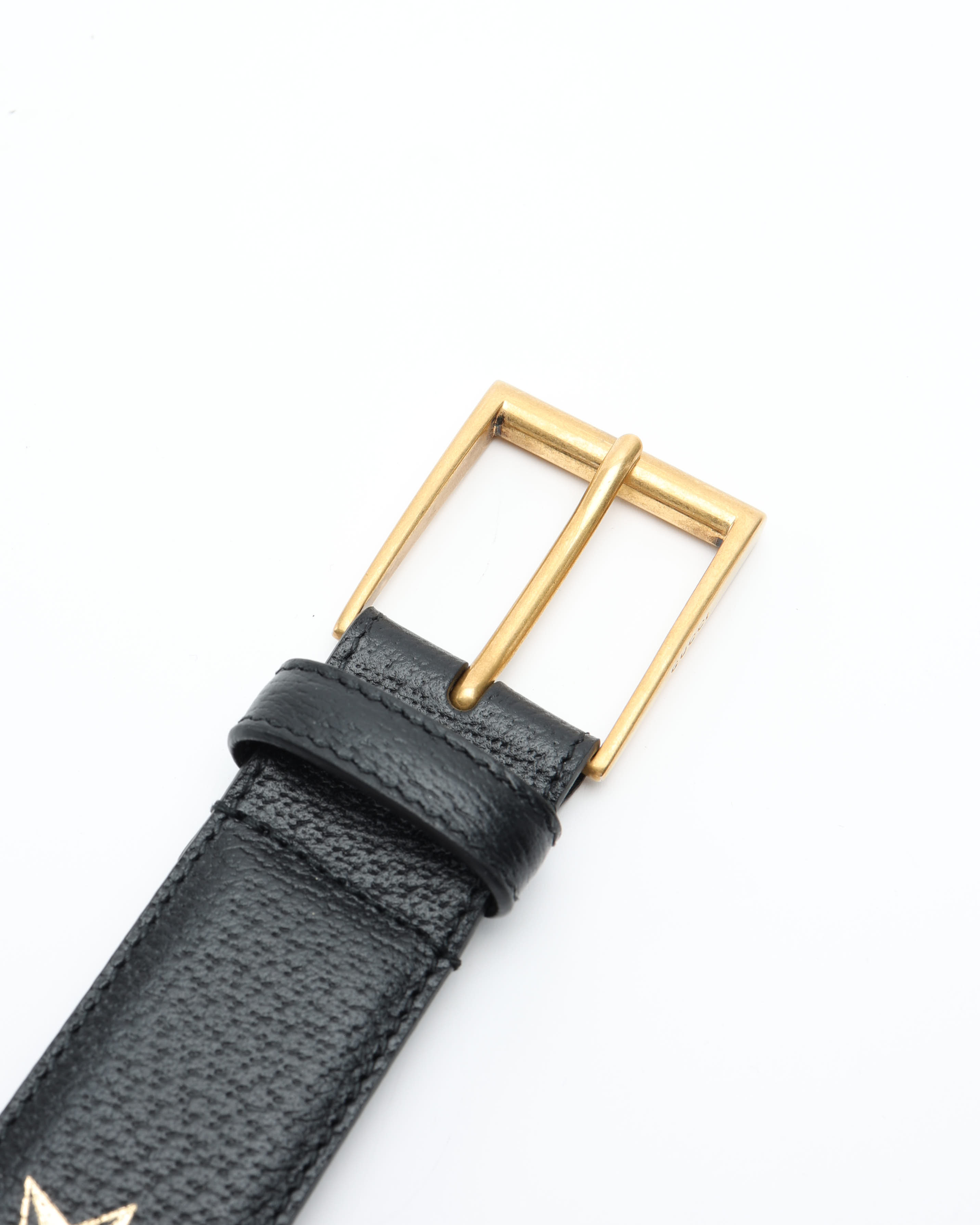 Gucci Bee And Star Leather Belt