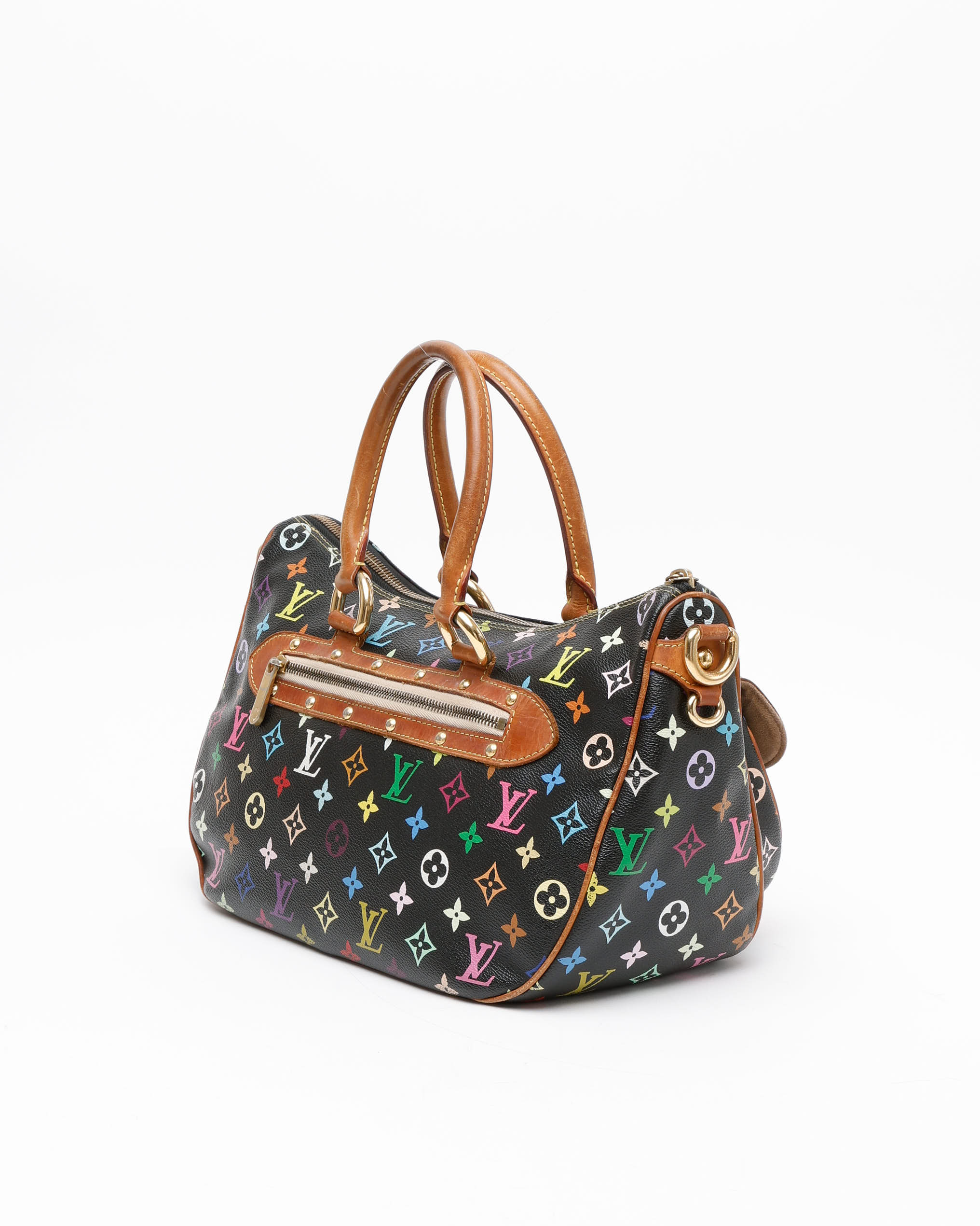 Pre-owned Louis Vuitton Murakami Rita Bag In Black