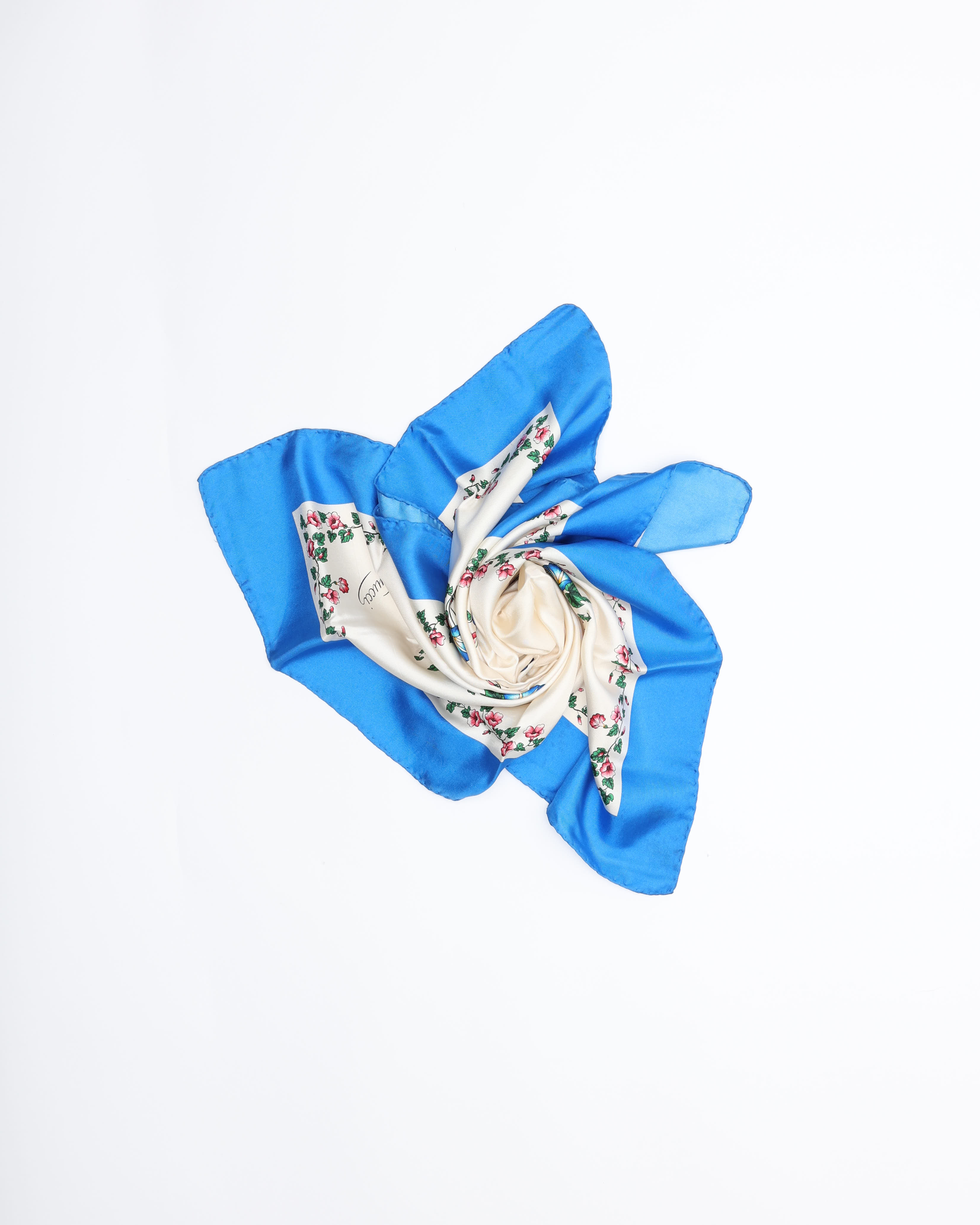 Gucci 70 Floral Silk Scarf
