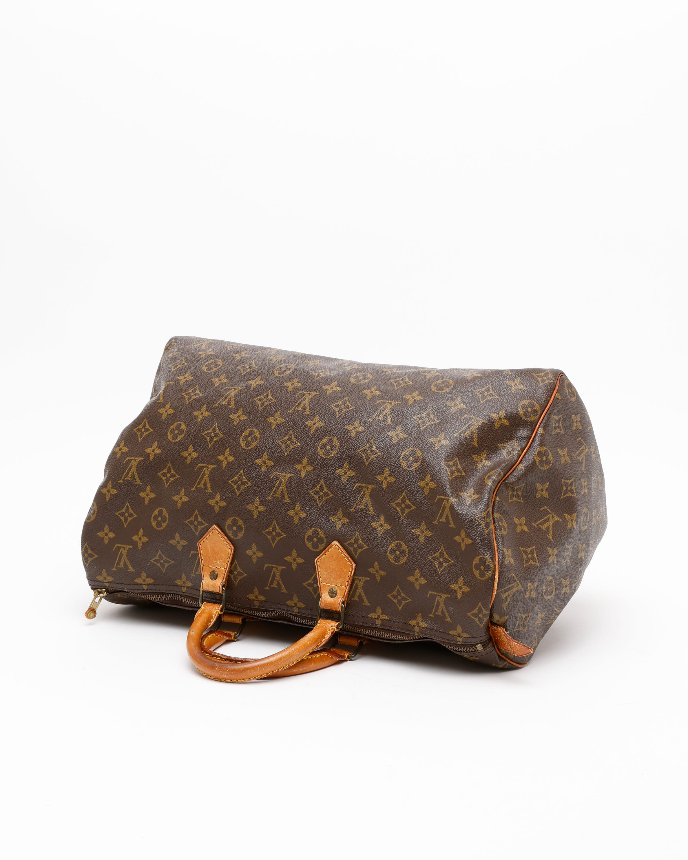 Pre-owned Louis Vuitton Monogram Speedy 40 Bag In Brown