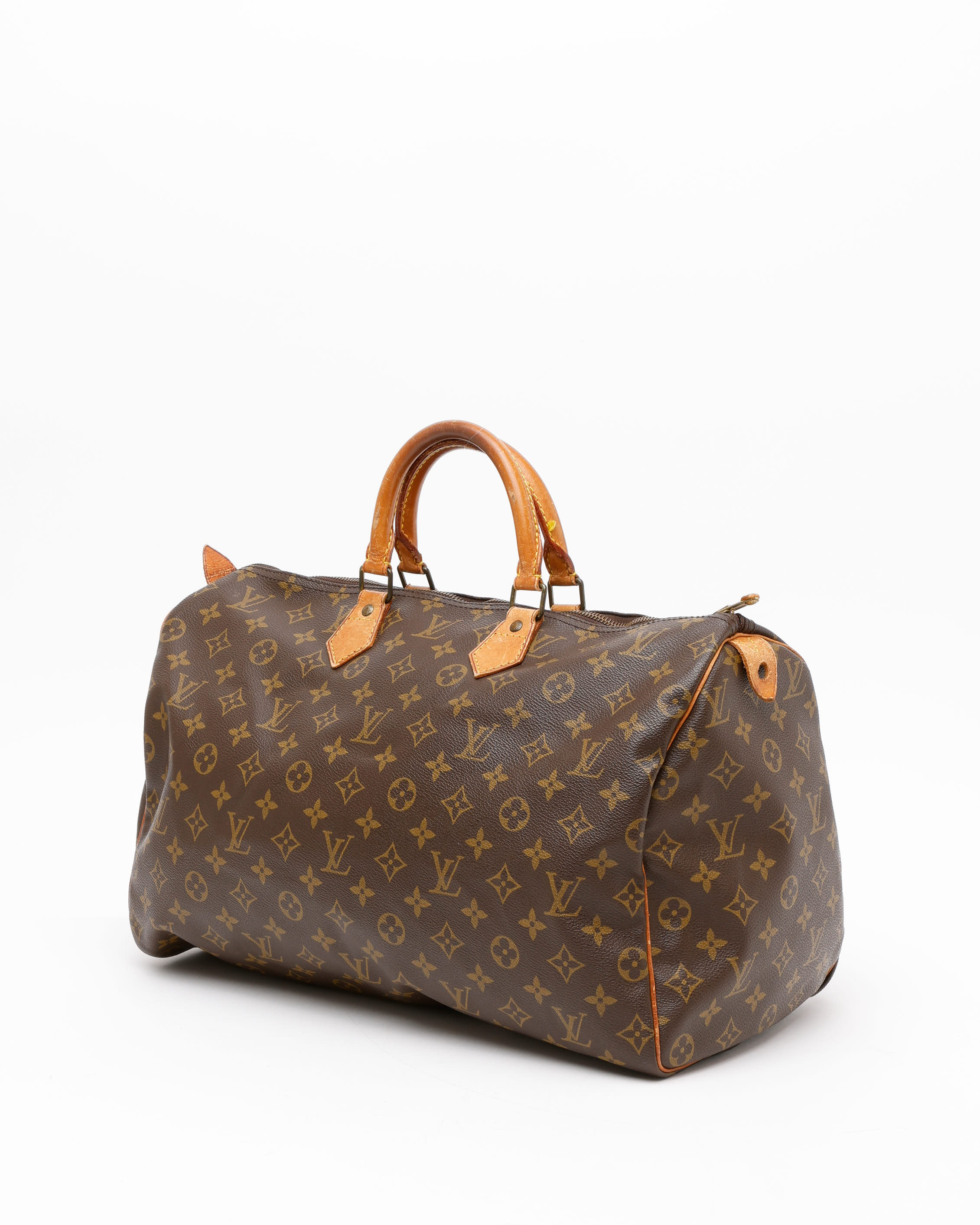Pre-owned Louis Vuitton Monogram Speedy 40 Bag In Brown