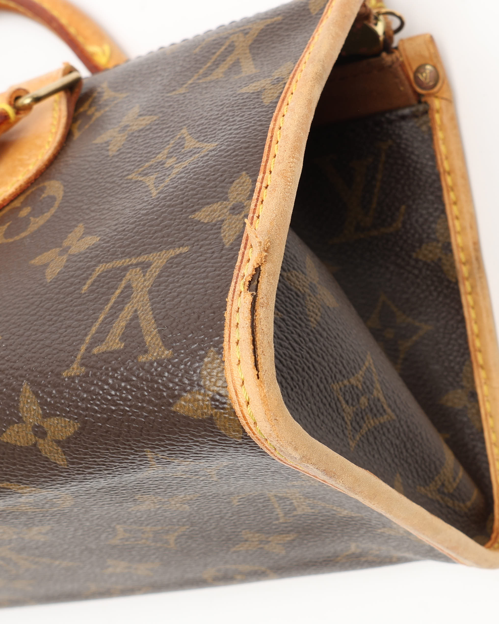 Pre-owned Louis Vuitton Monogram Popincourt Bag In Brown