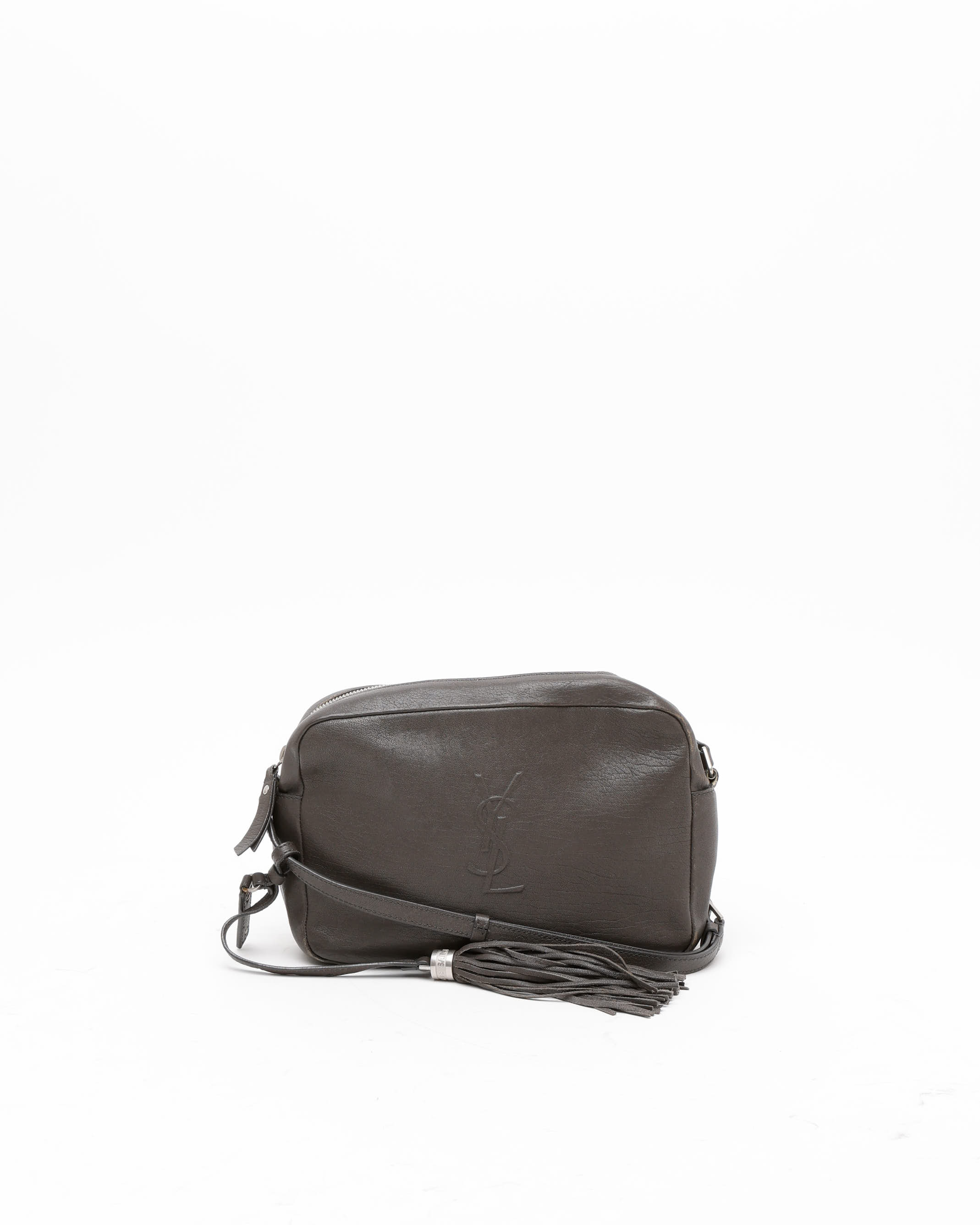 Saint Laurent Camera Lou Bag In Gray