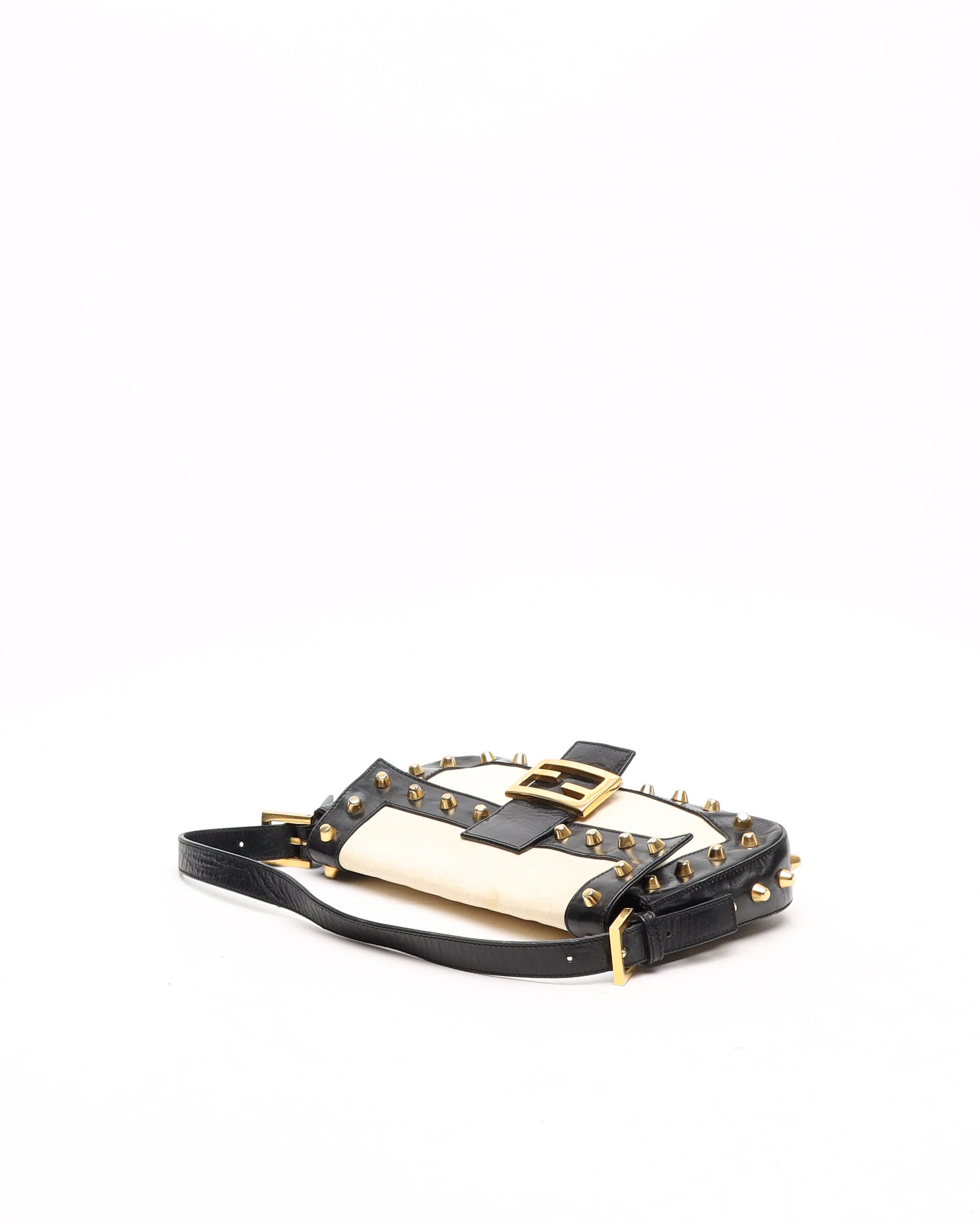 Fendi Studded Medium Baguette Bag