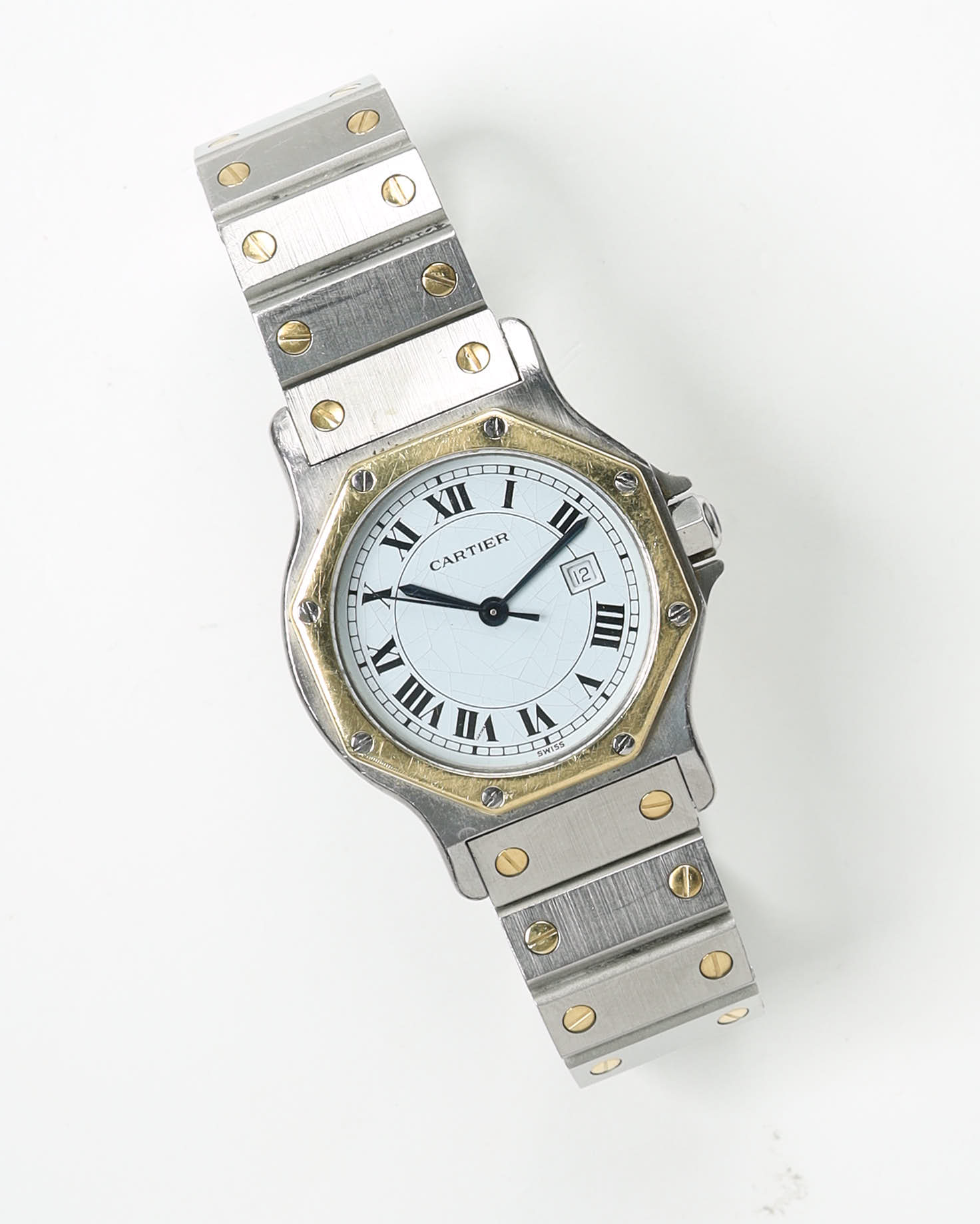 Cartier Santos Octagon 30mm Ref 2966 Automatic Watch