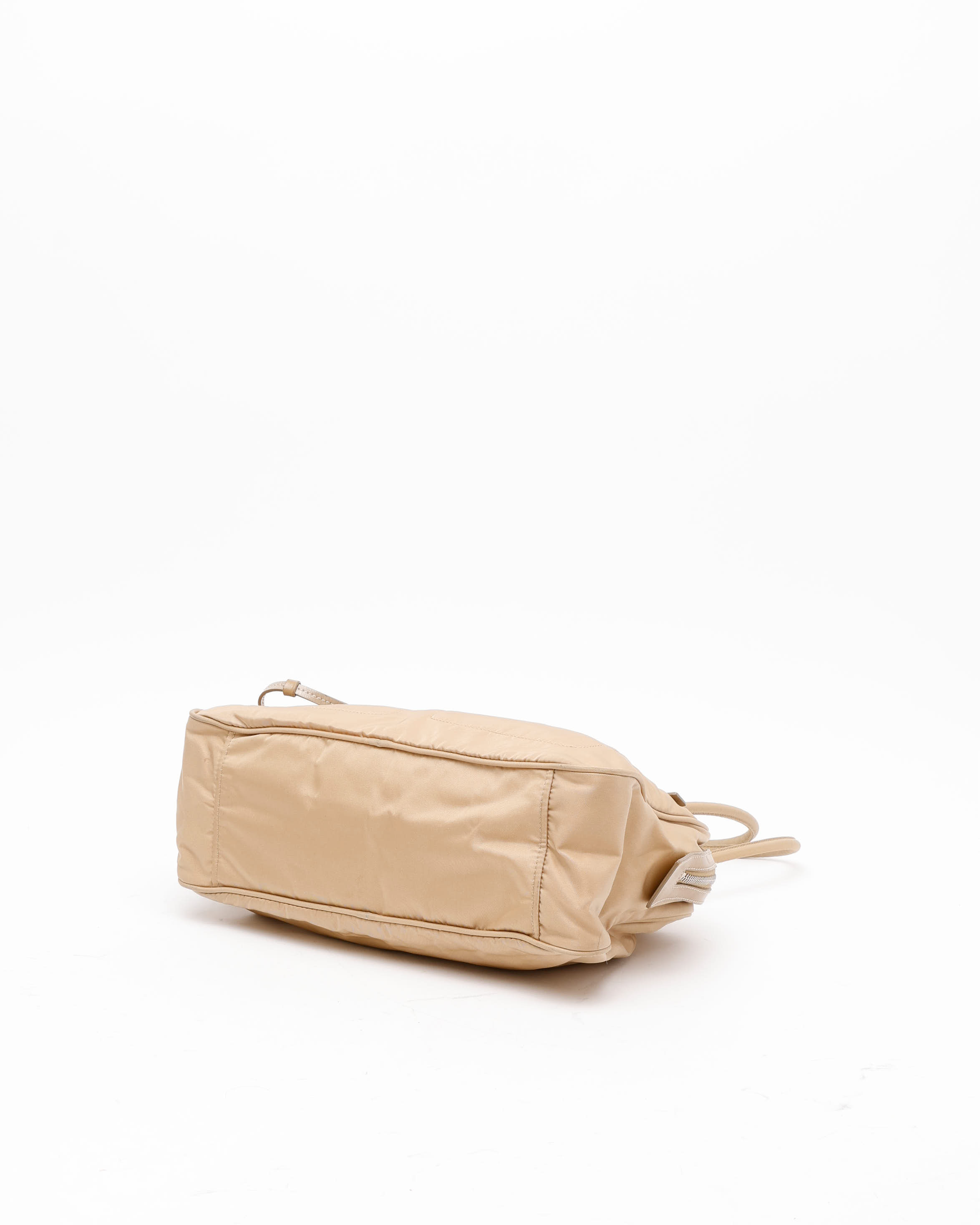 Prada Tessuto Hobo Bag In Neutral