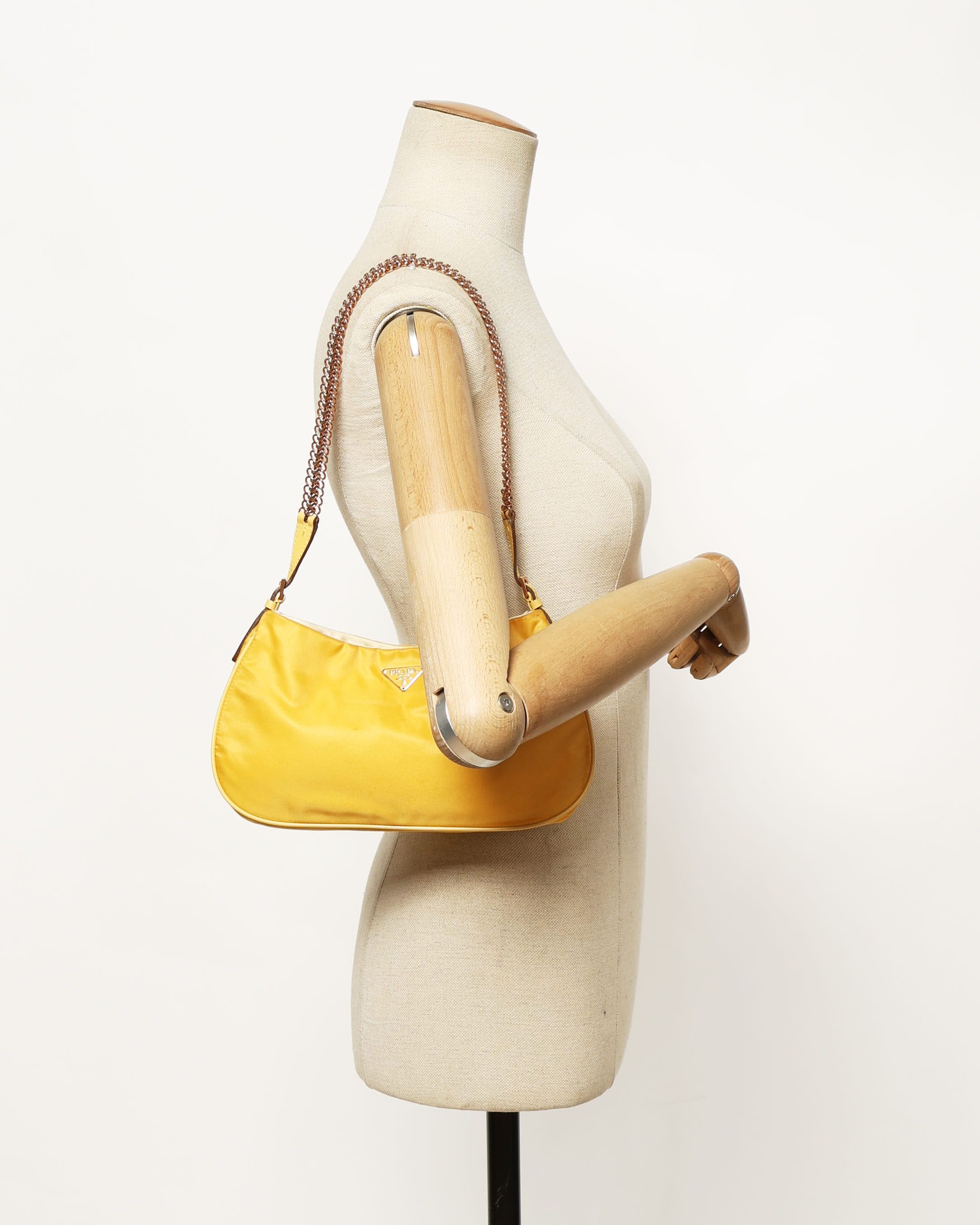 Prada Tessuto Chain Shoulder Bag