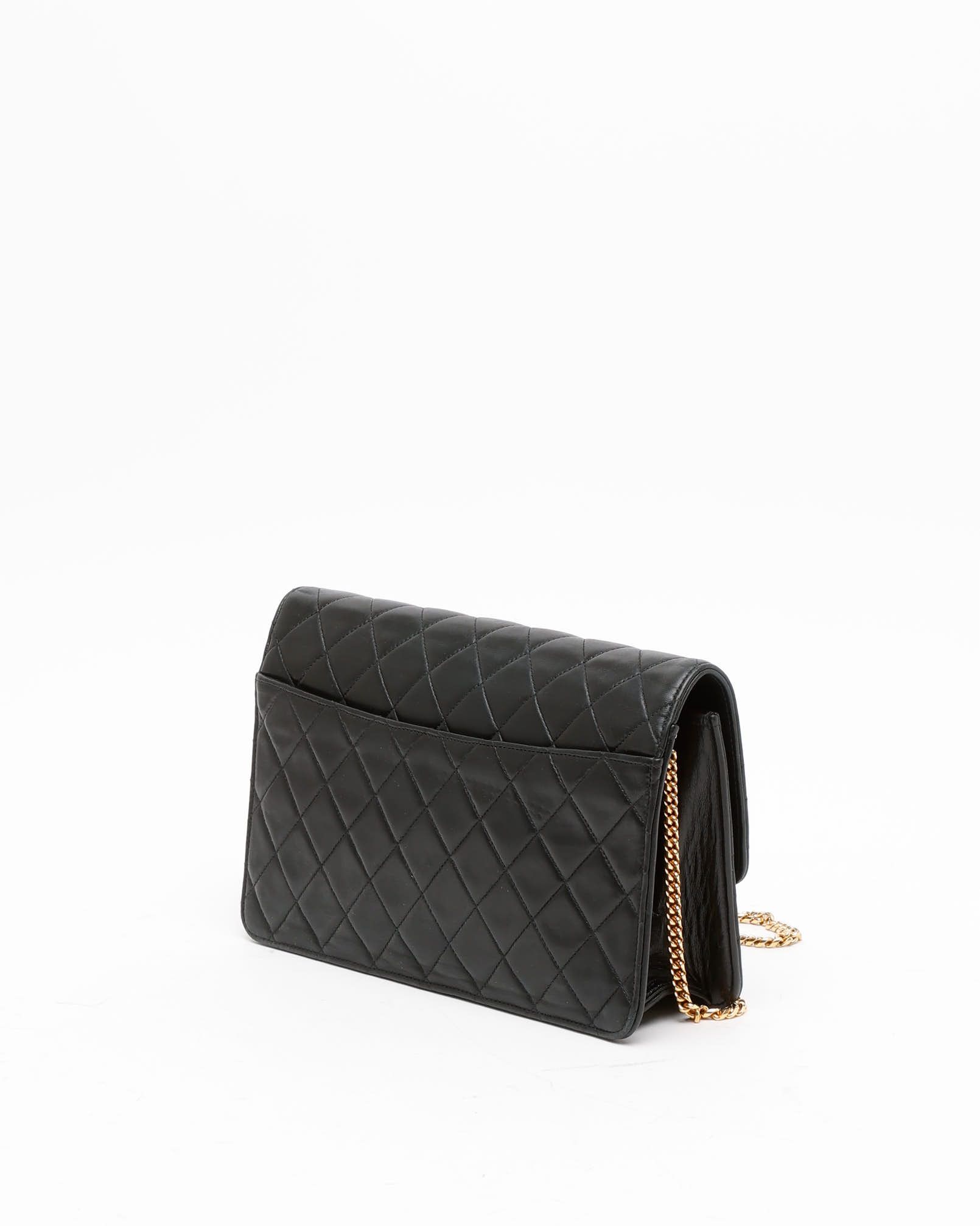 Pre-owned Chanel Classic Medium Single Flap Bag In Black