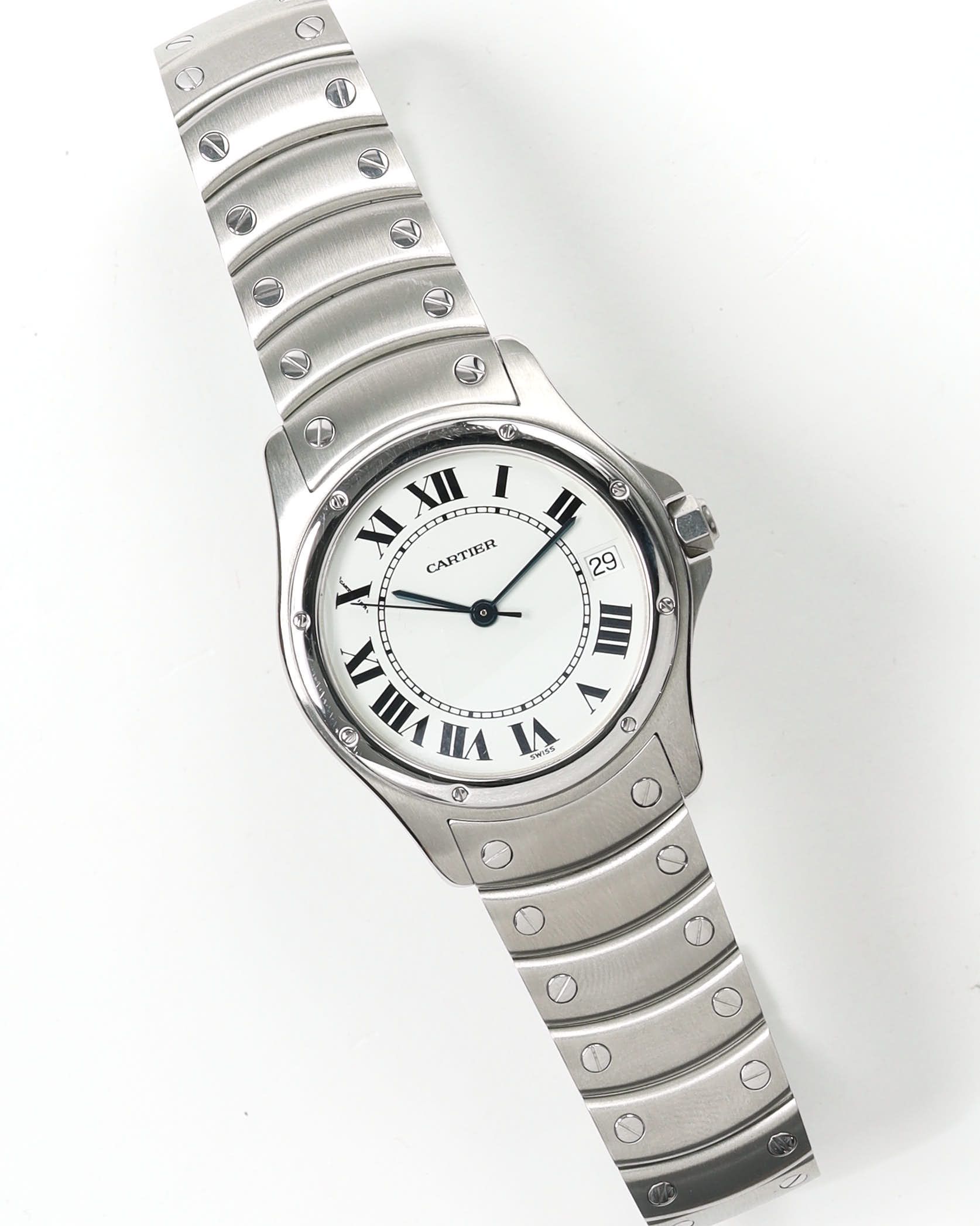 Cartier Santos Ronde 33mm Ref 19201 Full Set Watch