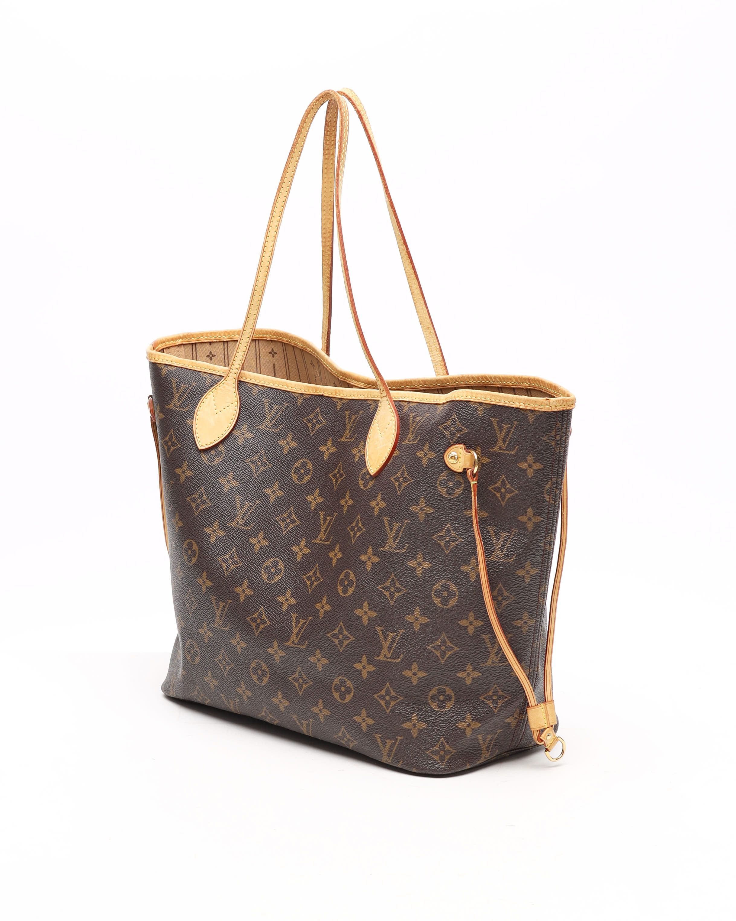 Pre-owned Louis Vuitton Monogram Neverfull Mm Tote Bag In Brown