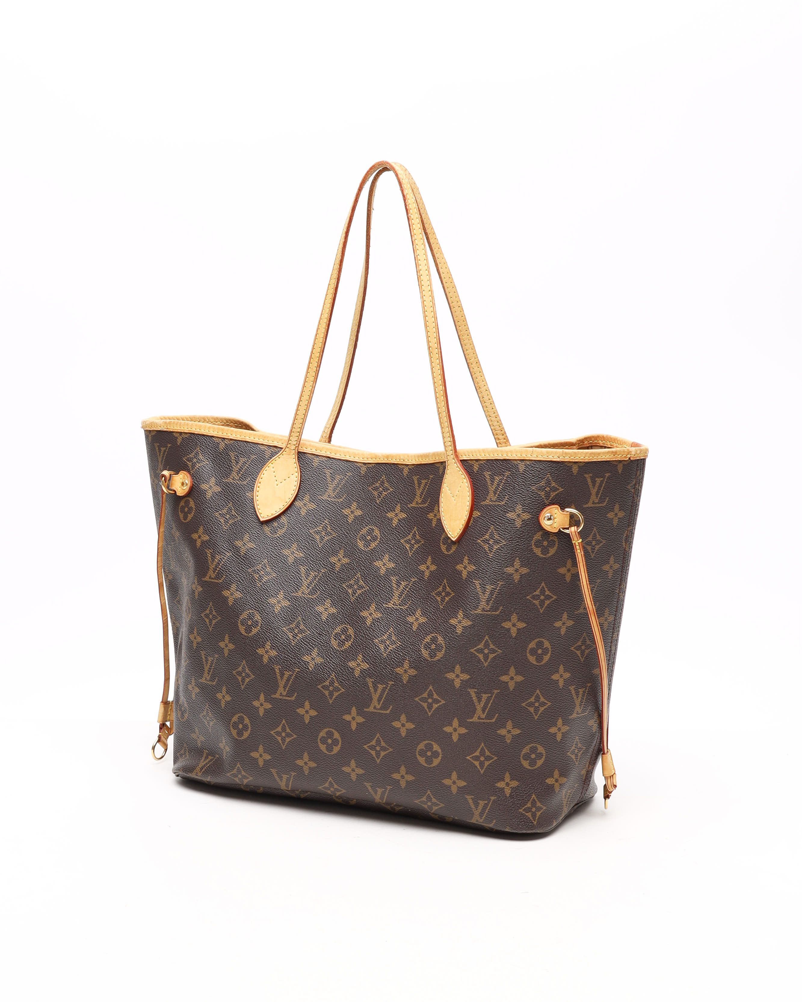Pre-owned Louis Vuitton Monogram Neverfull Mm Tote Bag In Brown