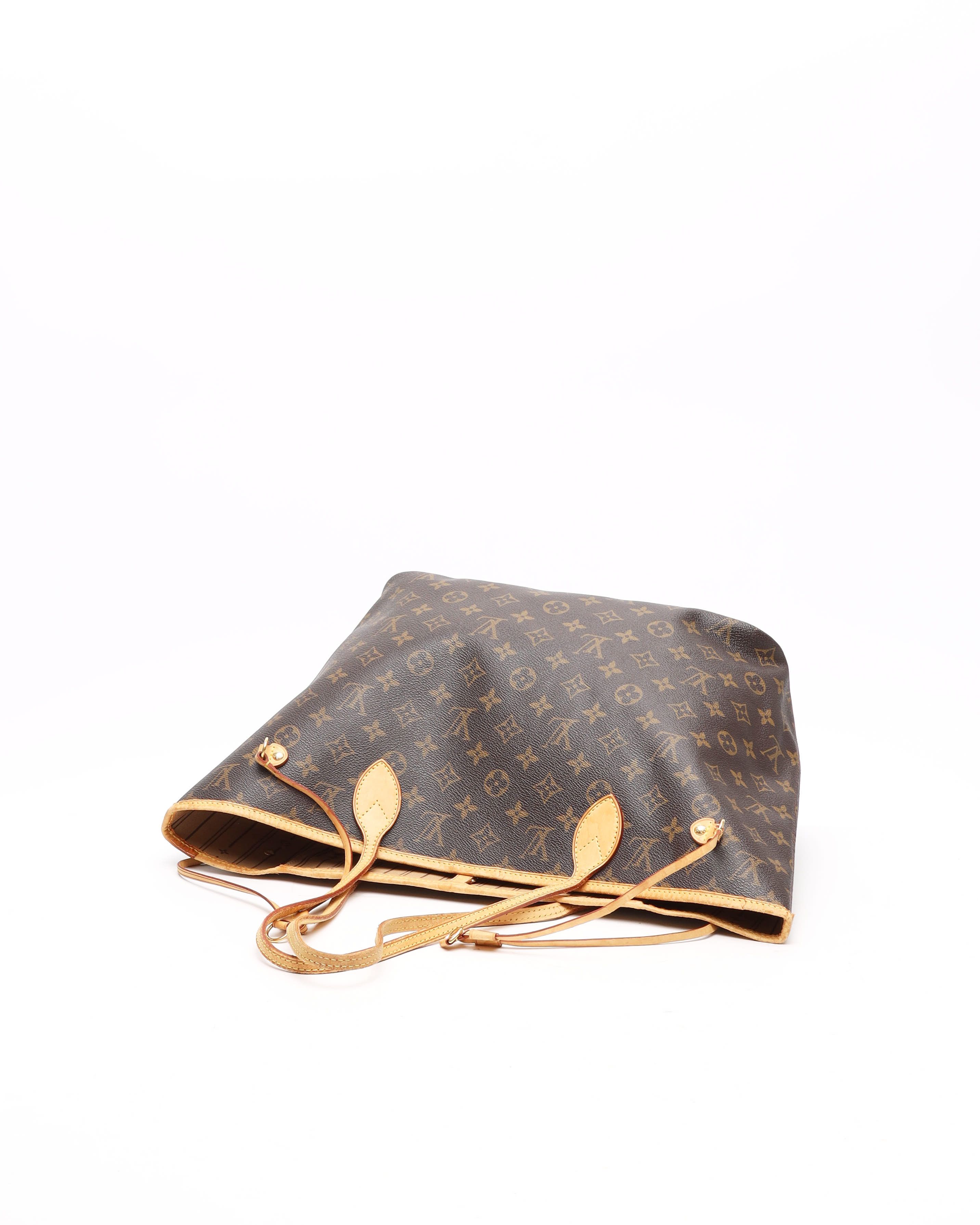 Pre-owned Louis Vuitton Monogram Neverfull Mm Tote Bag In Brown