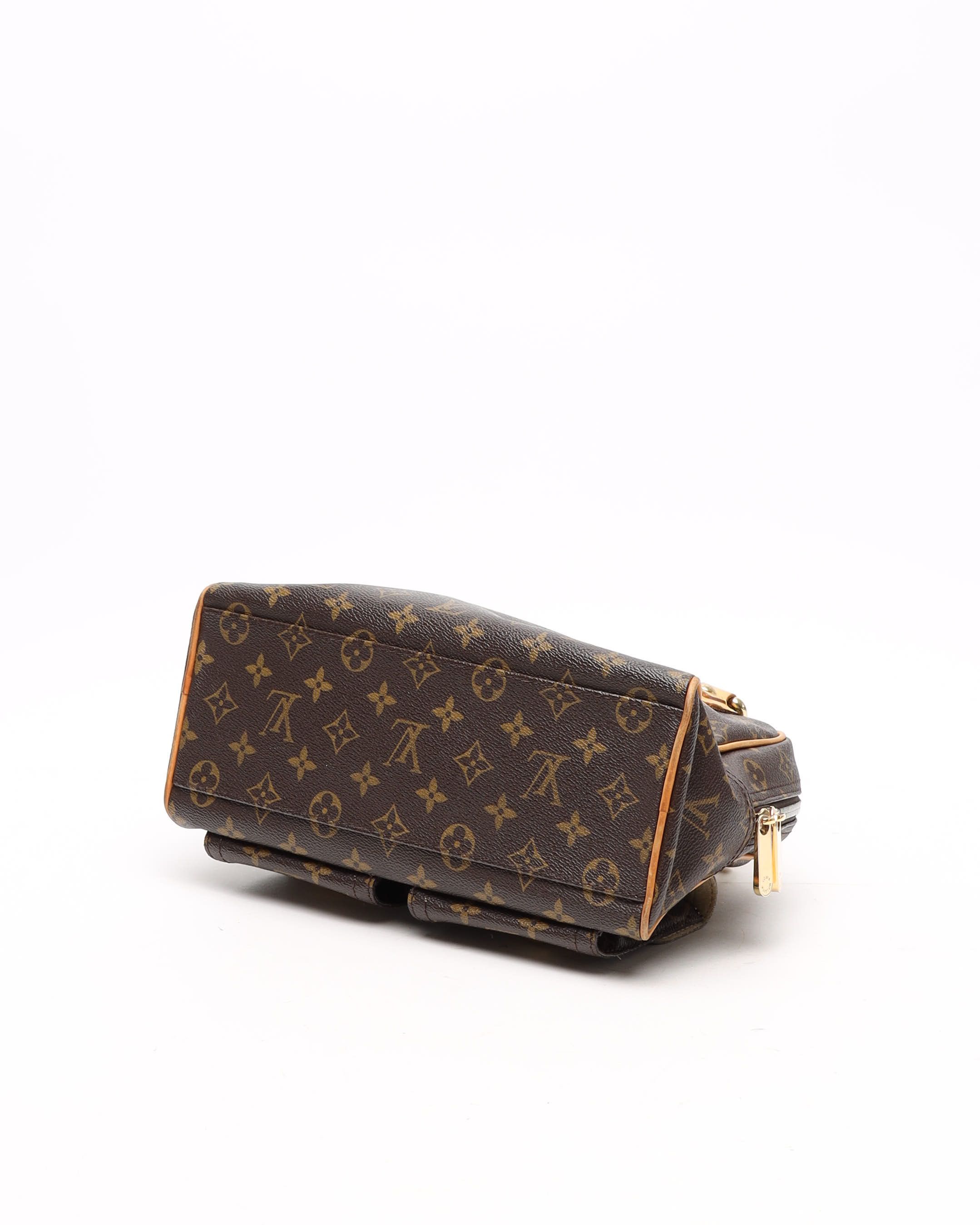 Pre-owned Louis Vuitton Monogram Manhattan Pm Bag In Brown