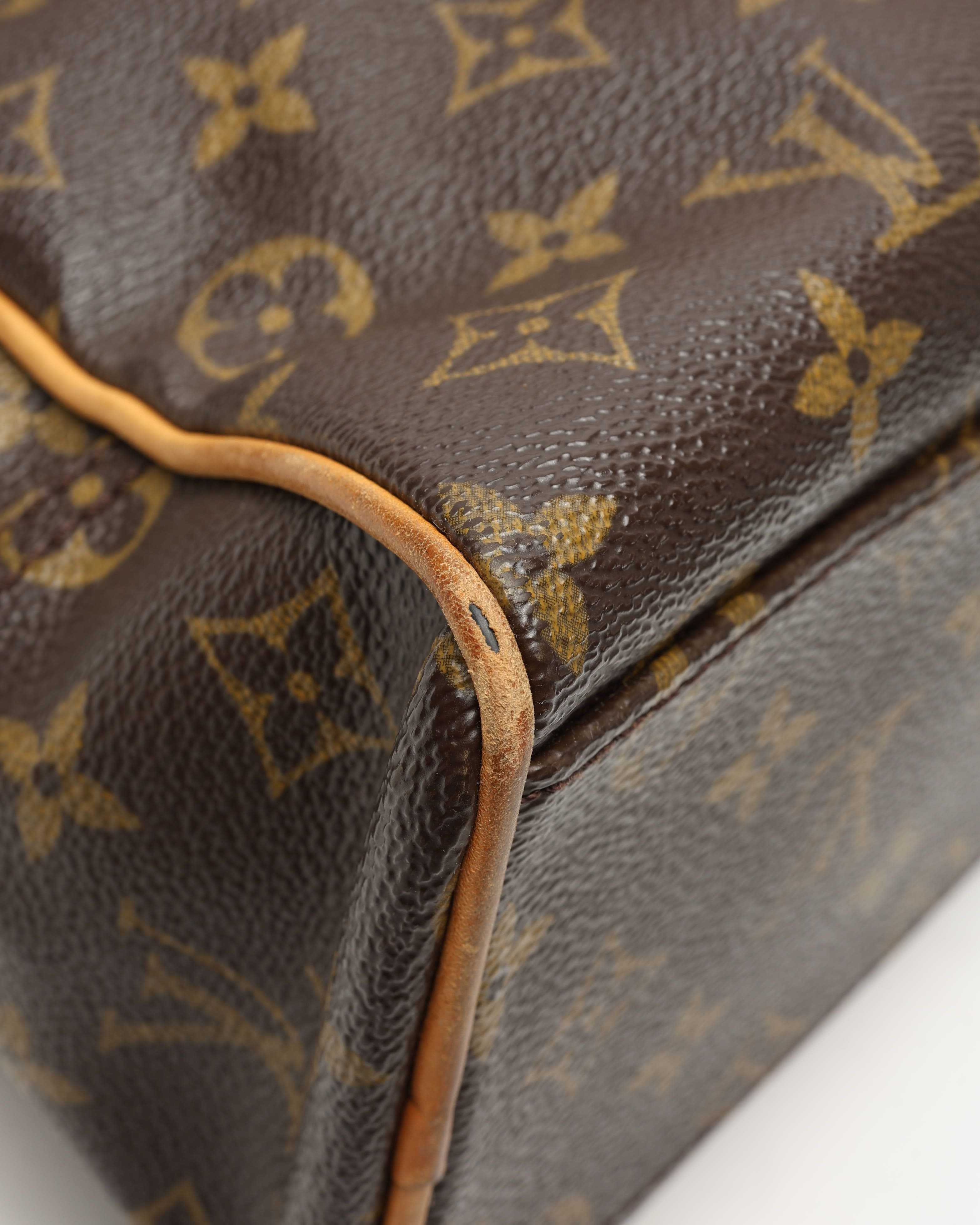 Pre-owned Louis Vuitton Monogram Manhattan Pm Bag In Brown