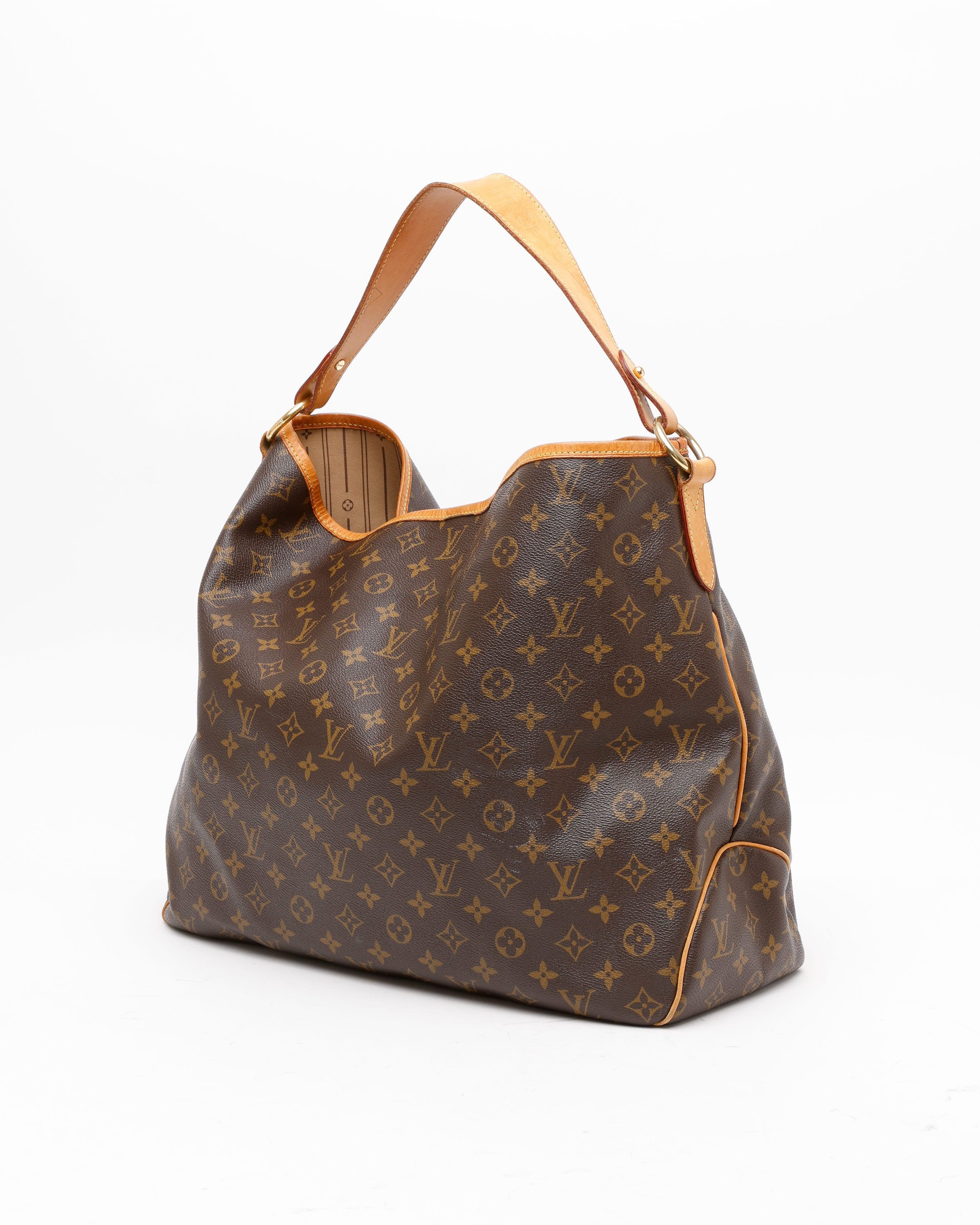 Pre-owned Louis Vuitton Monogram Delightful Gm Tote Bag In Brown