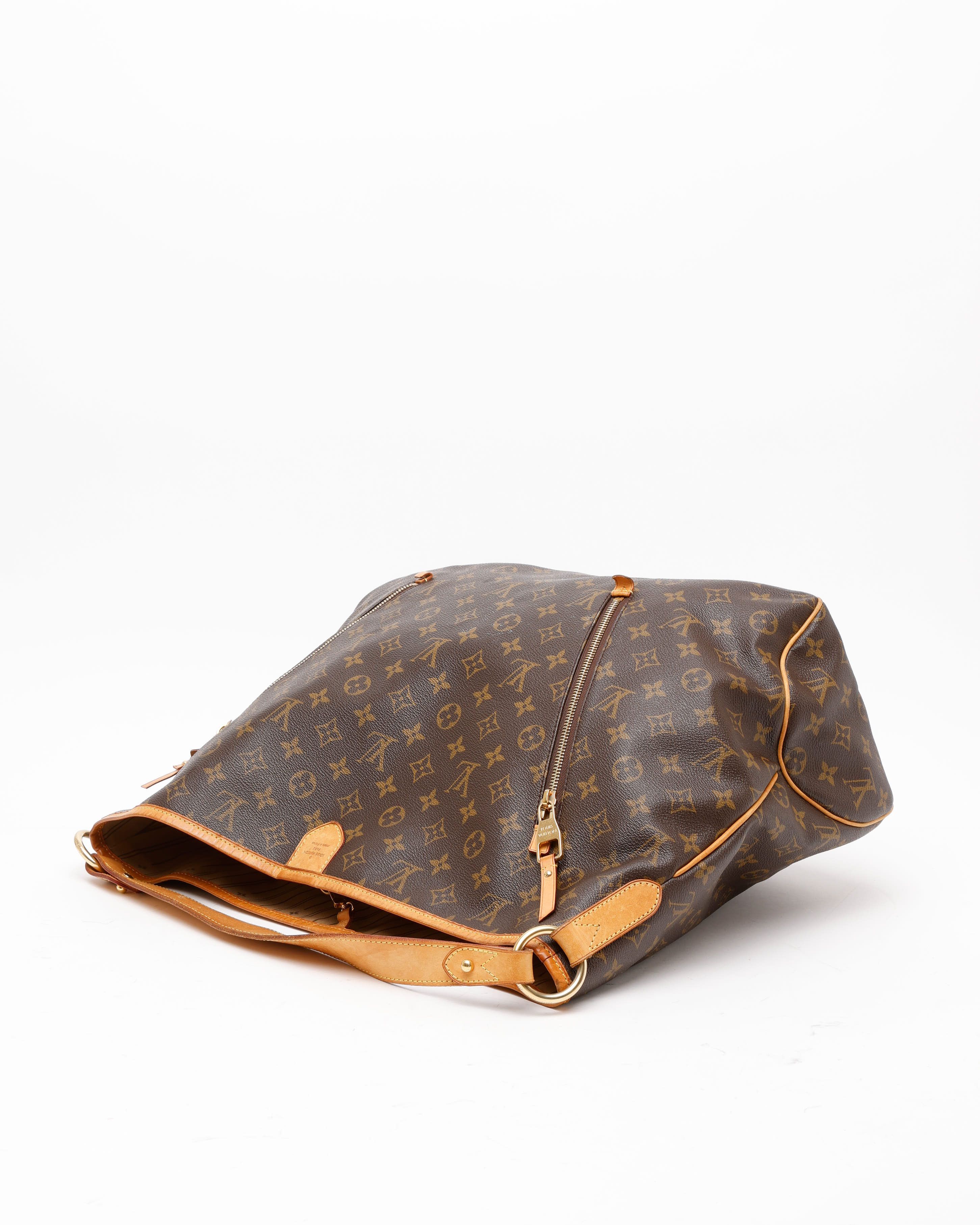 Pre-owned Louis Vuitton Monogram Delightful Gm Tote Bag In Brown