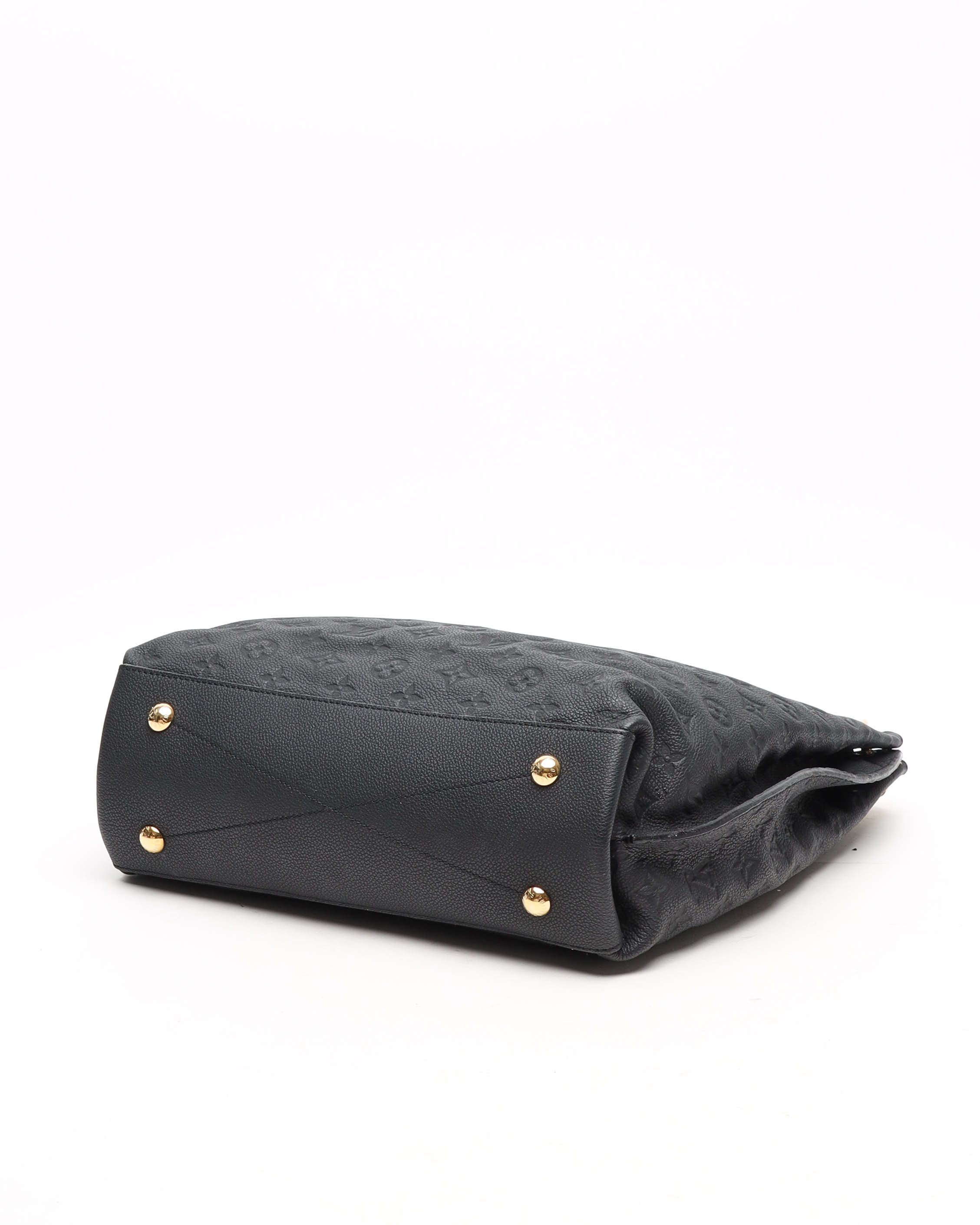 Pre-owned Louis Vuitton Monogram Empreinte Metis Hobo Bag In Black