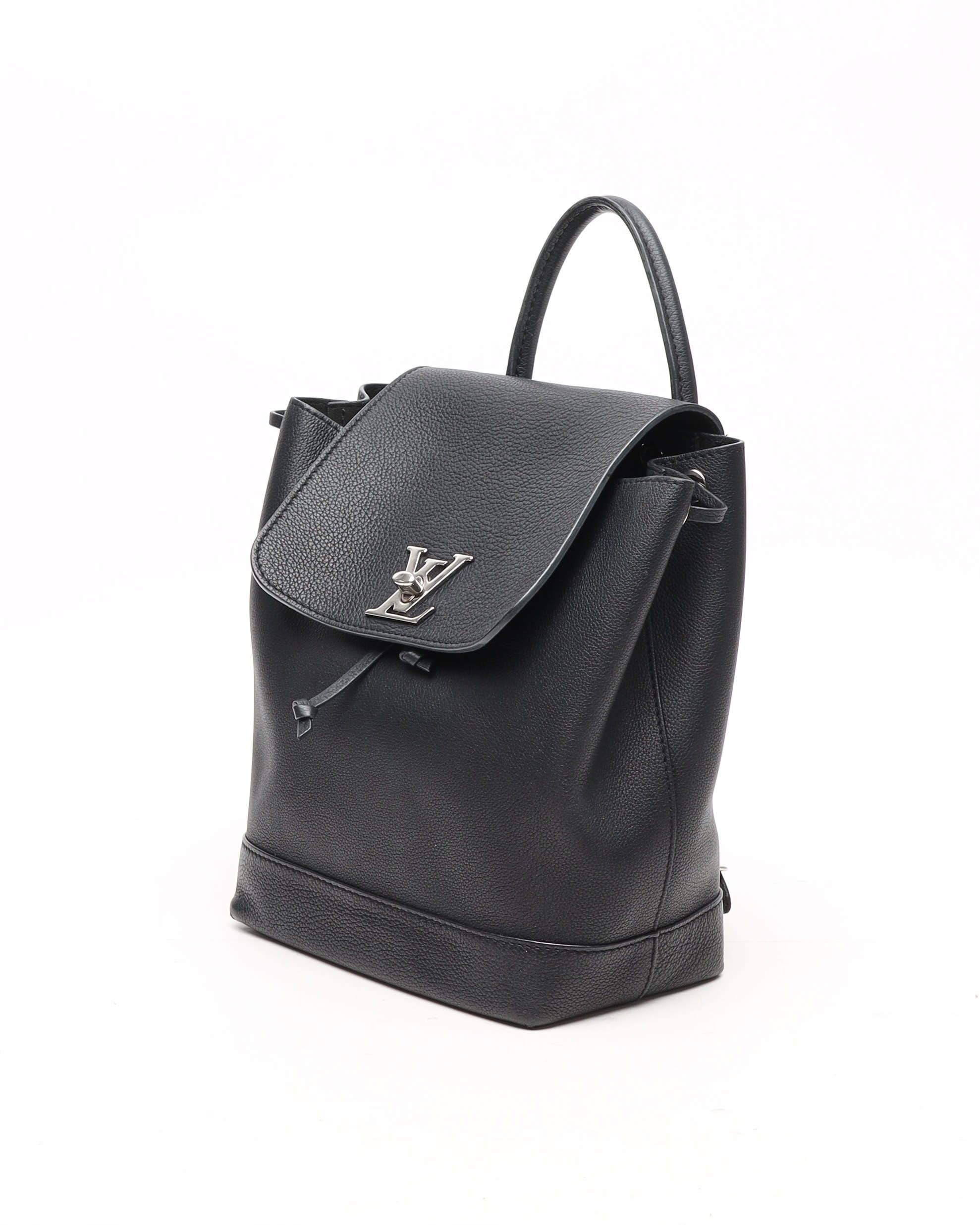 Pre-owned Louis Vuitton Lockme Backpack In Black