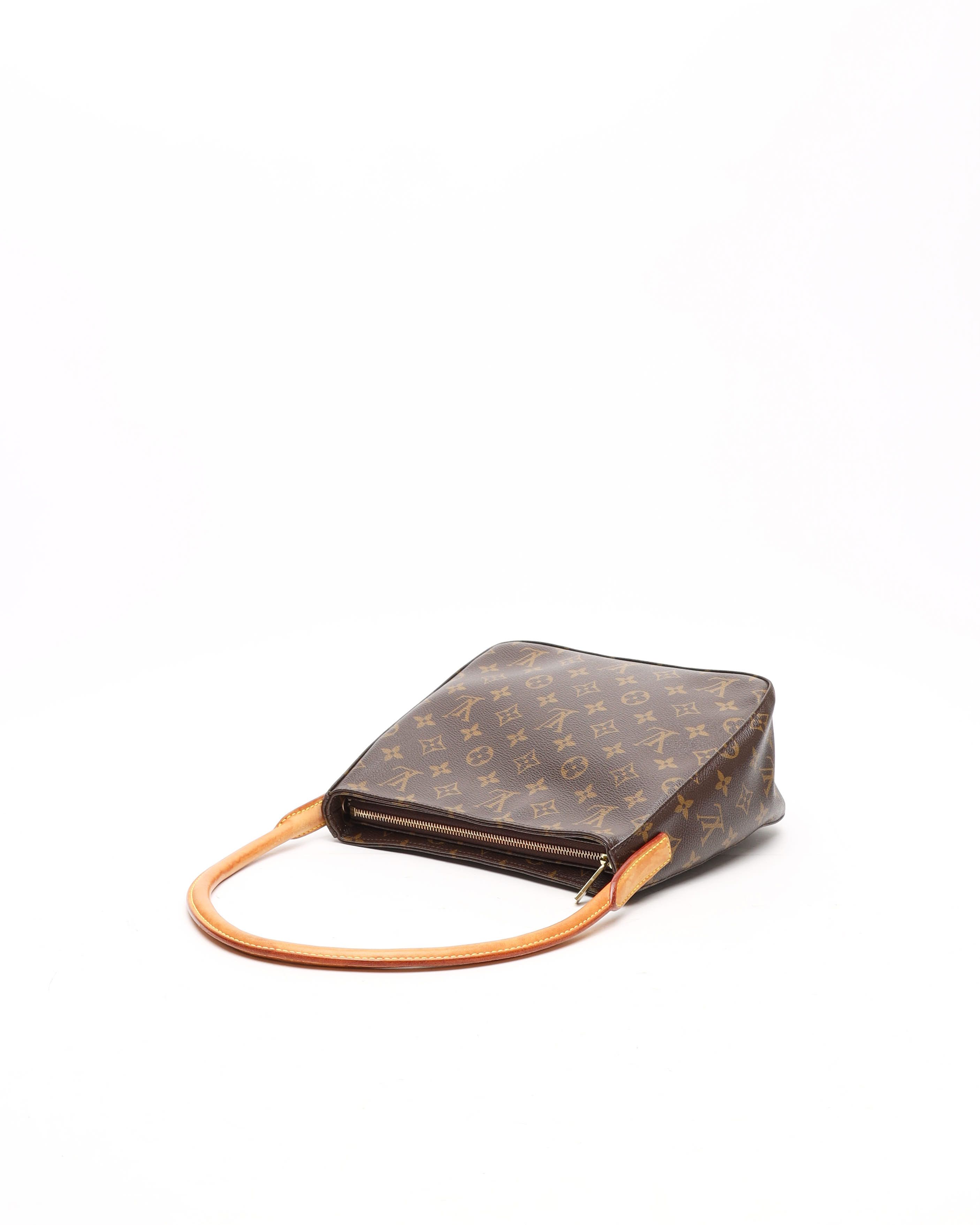 Pre-owned Louis Vuitton Monogram Looping Mm Bag In Brown