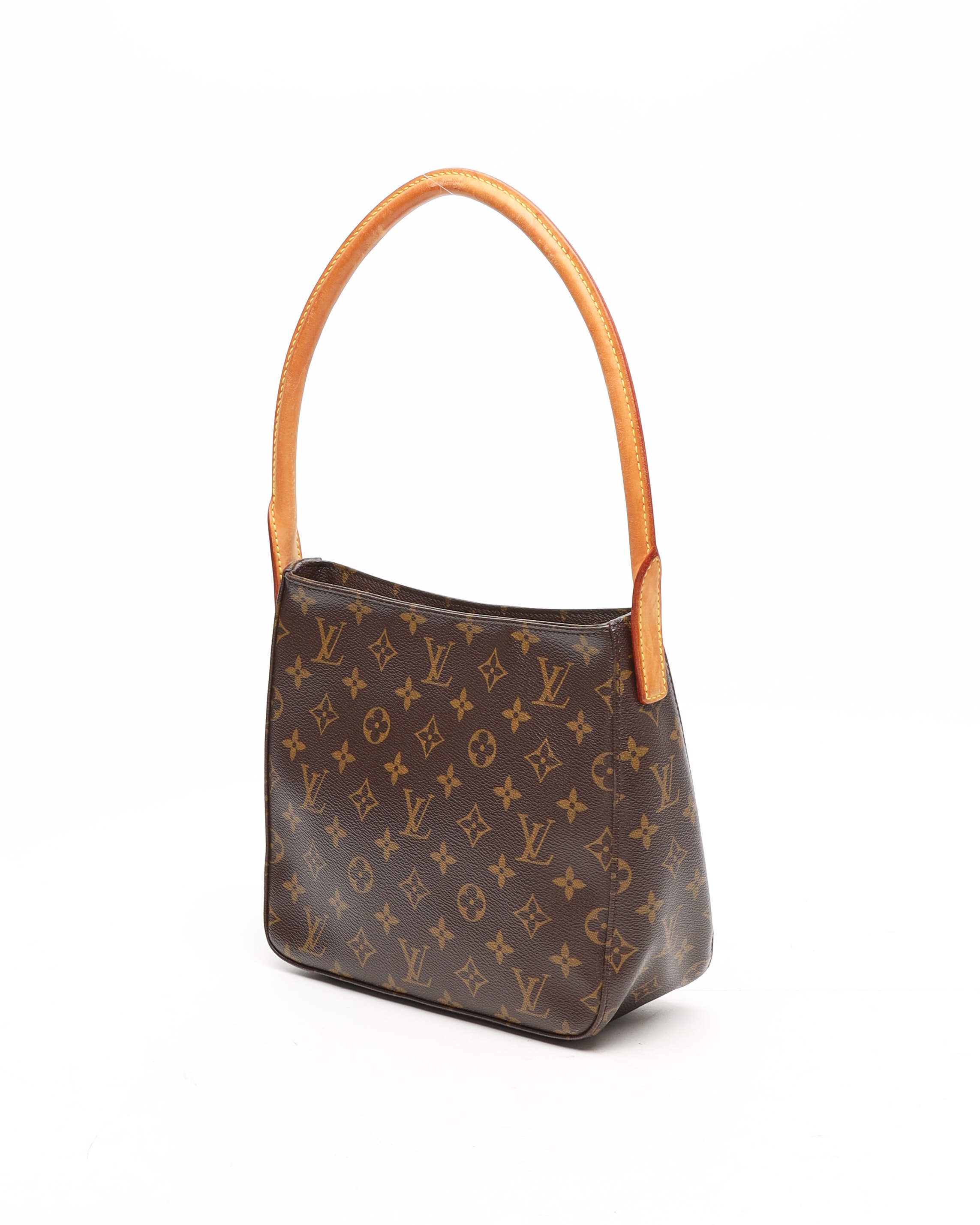Pre-owned Louis Vuitton Monogram Looping Mm Bag In Brown
