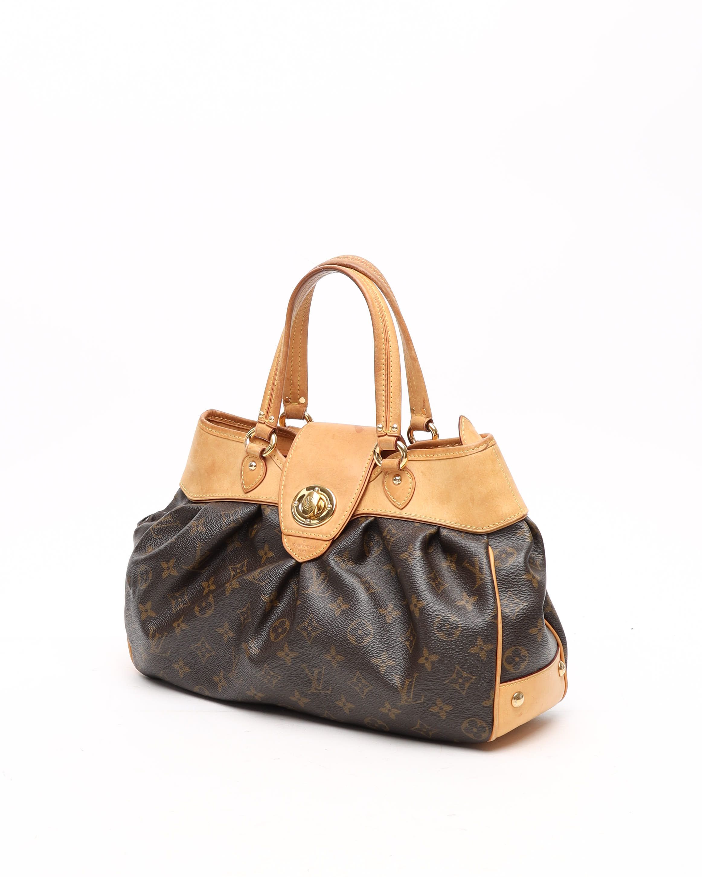 Pre-owned Louis Vuitton Monogram Boesi Pm Hobo Bag In Brown