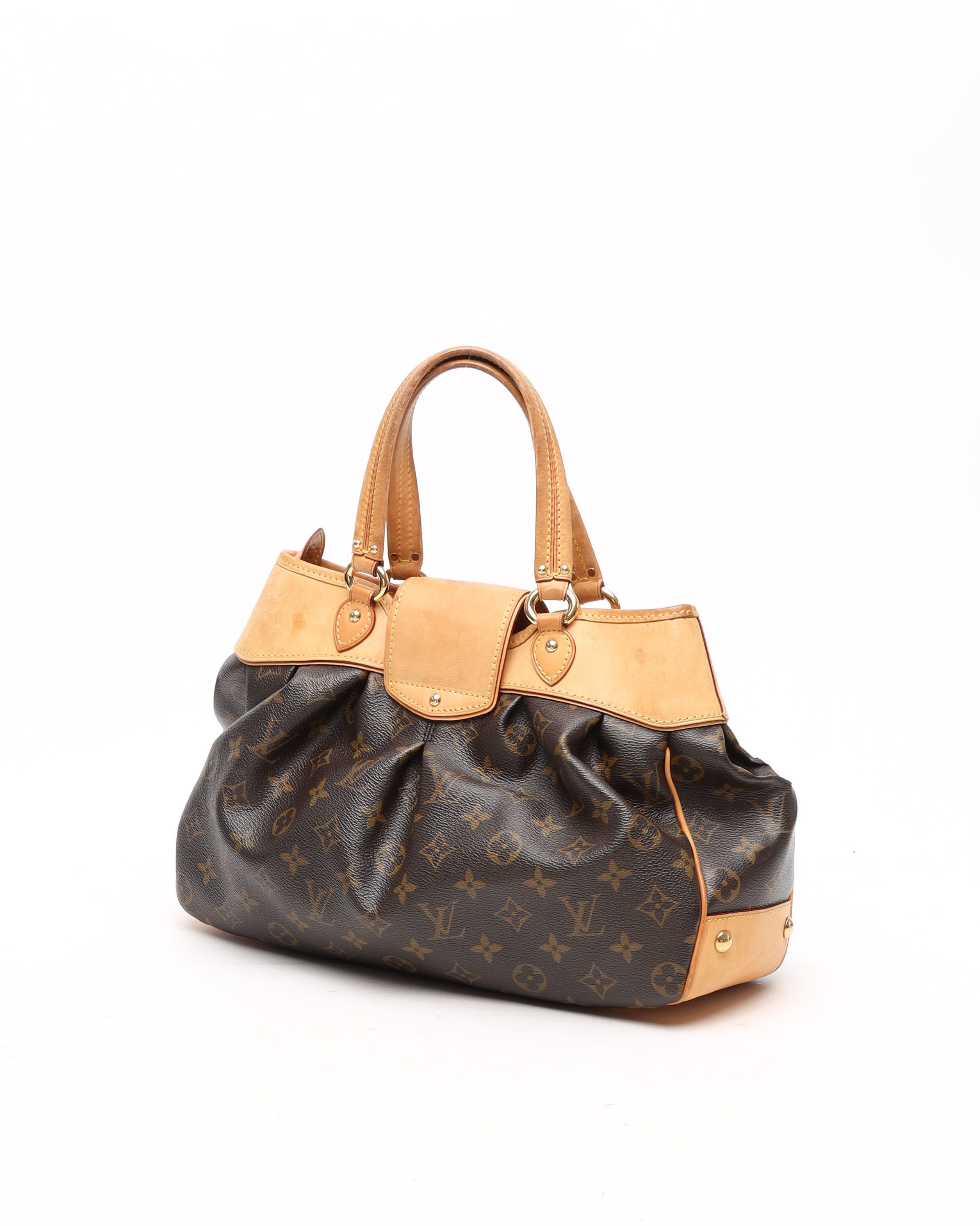 Pre-owned Louis Vuitton Monogram Boesi Pm Hobo Bag In Brown
