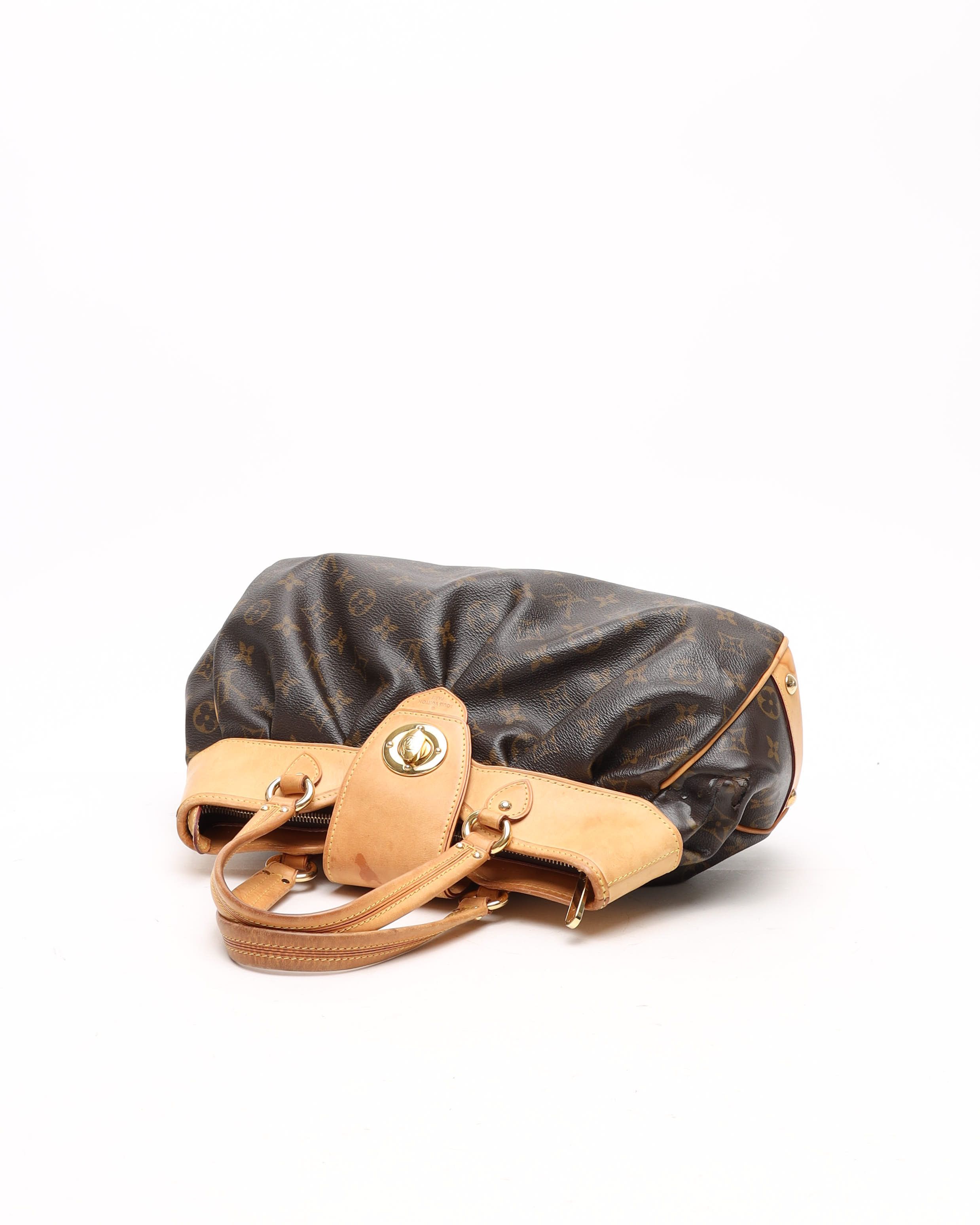 Pre-owned Louis Vuitton Monogram Boesi Pm Hobo Bag In Brown