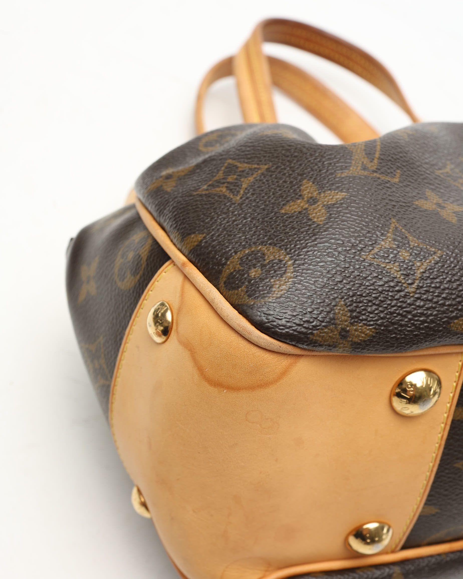 Pre-owned Louis Vuitton Monogram Boesi Pm Hobo Bag In Brown