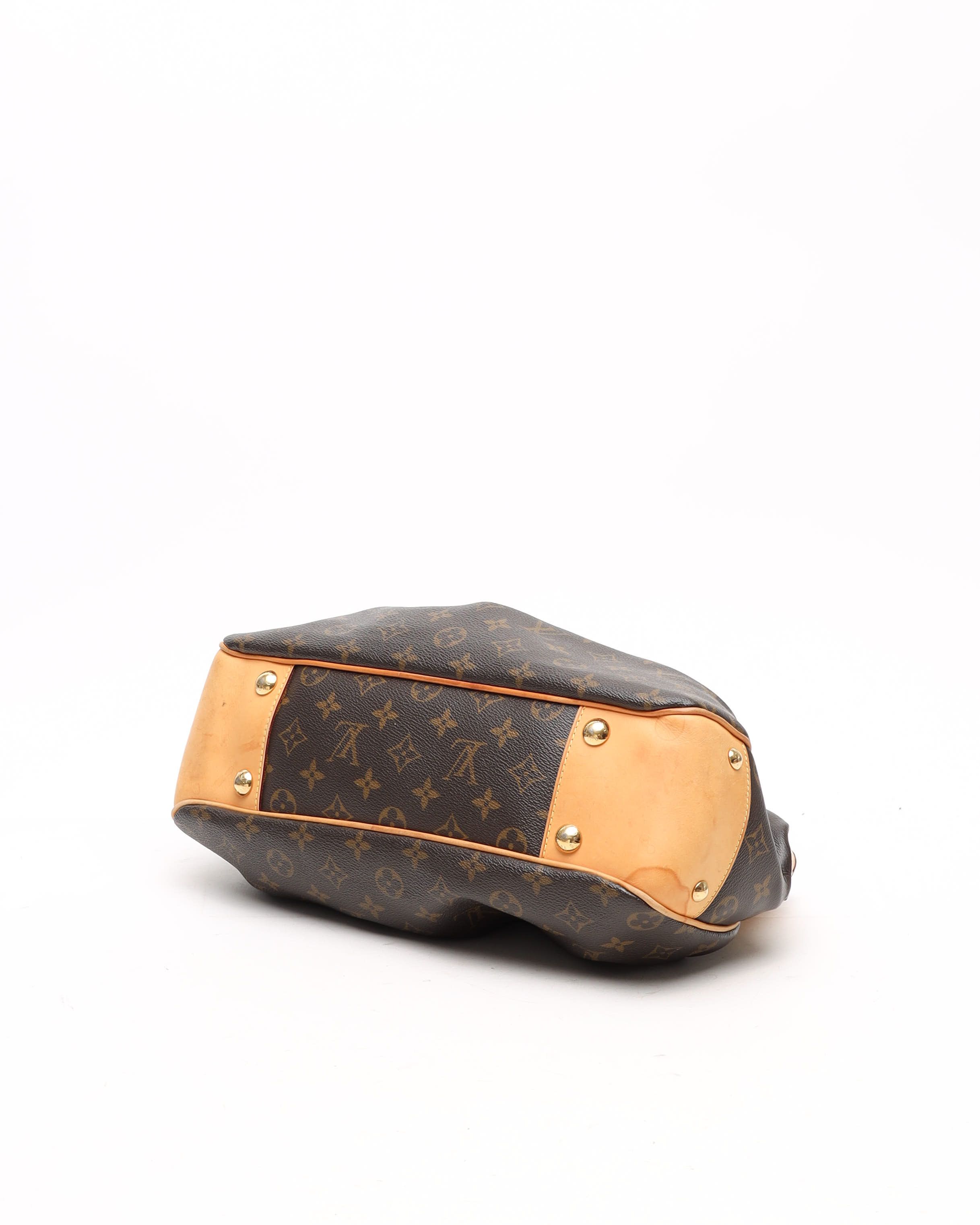 Pre-owned Louis Vuitton Monogram Boesi Pm Hobo Bag In Brown