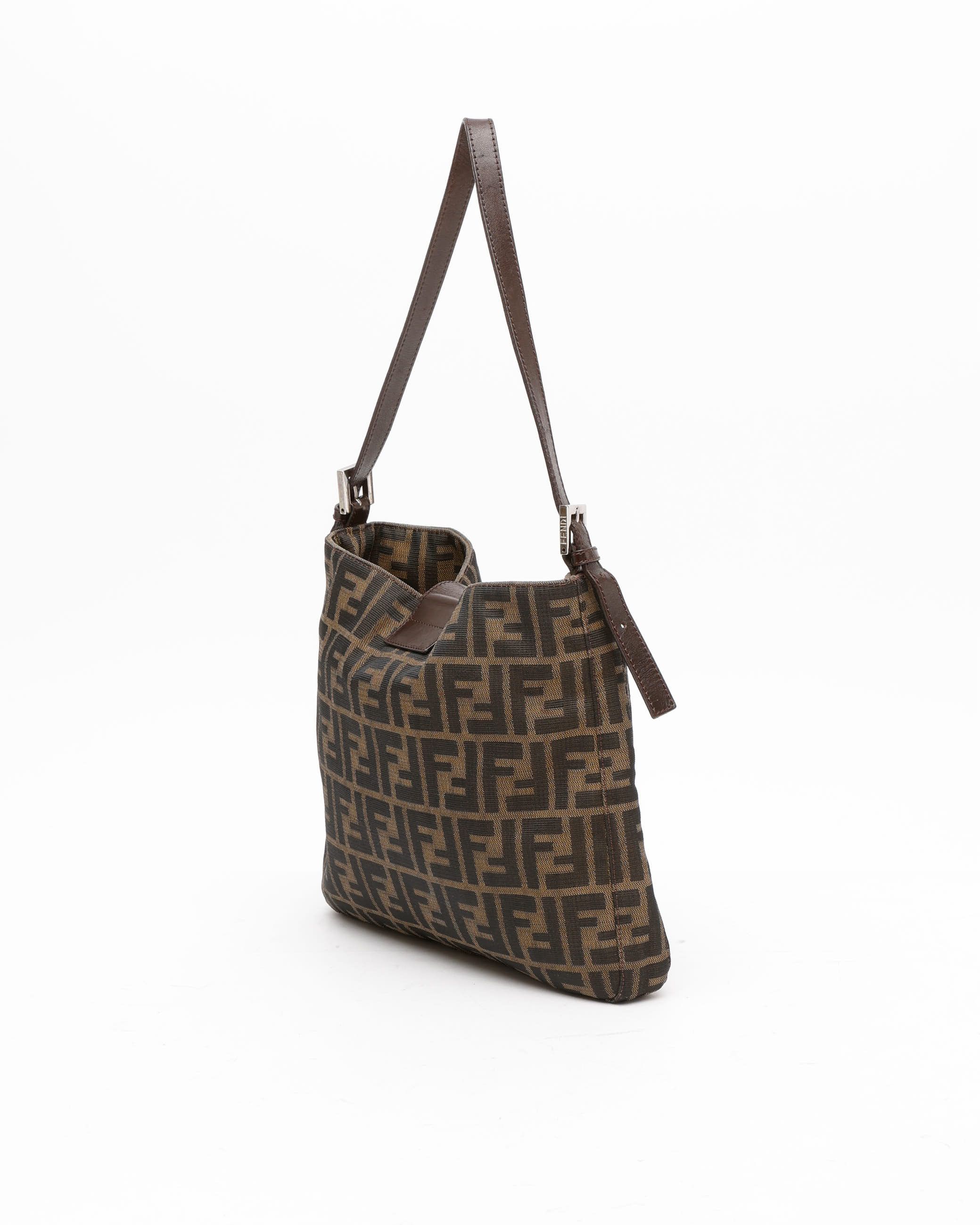 Shop Fendi Zucca Shoulder Bag