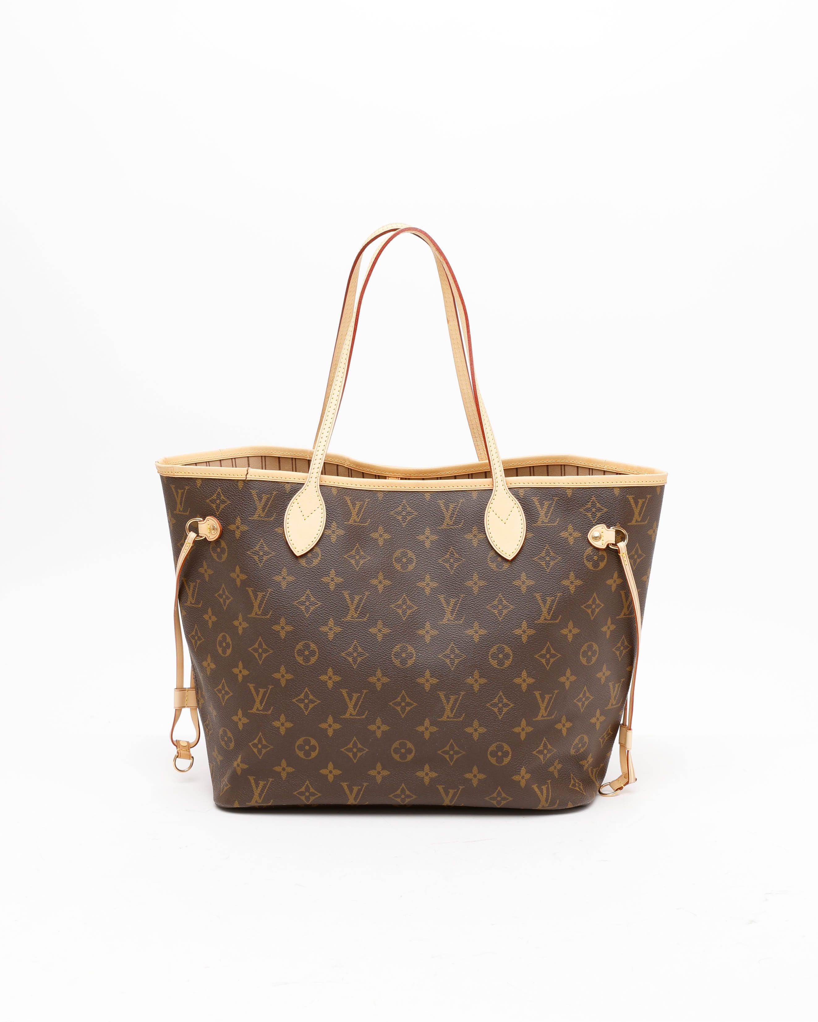 Pre-owned Louis Vuitton Monogram Neverfull Mm Tote Bag In Brown
