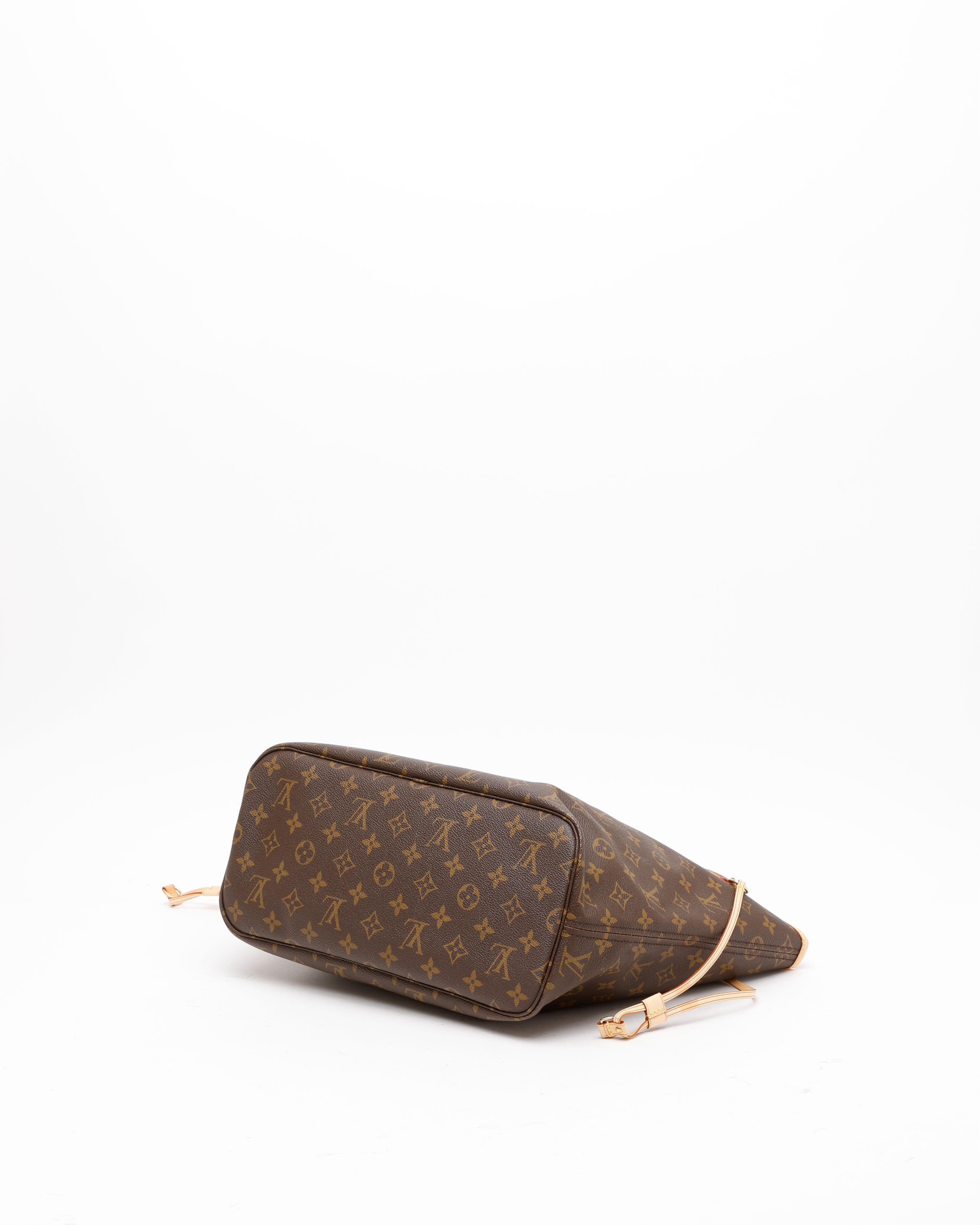 Pre-owned Louis Vuitton Monogram Neverfull Mm Tote Bag In Brown