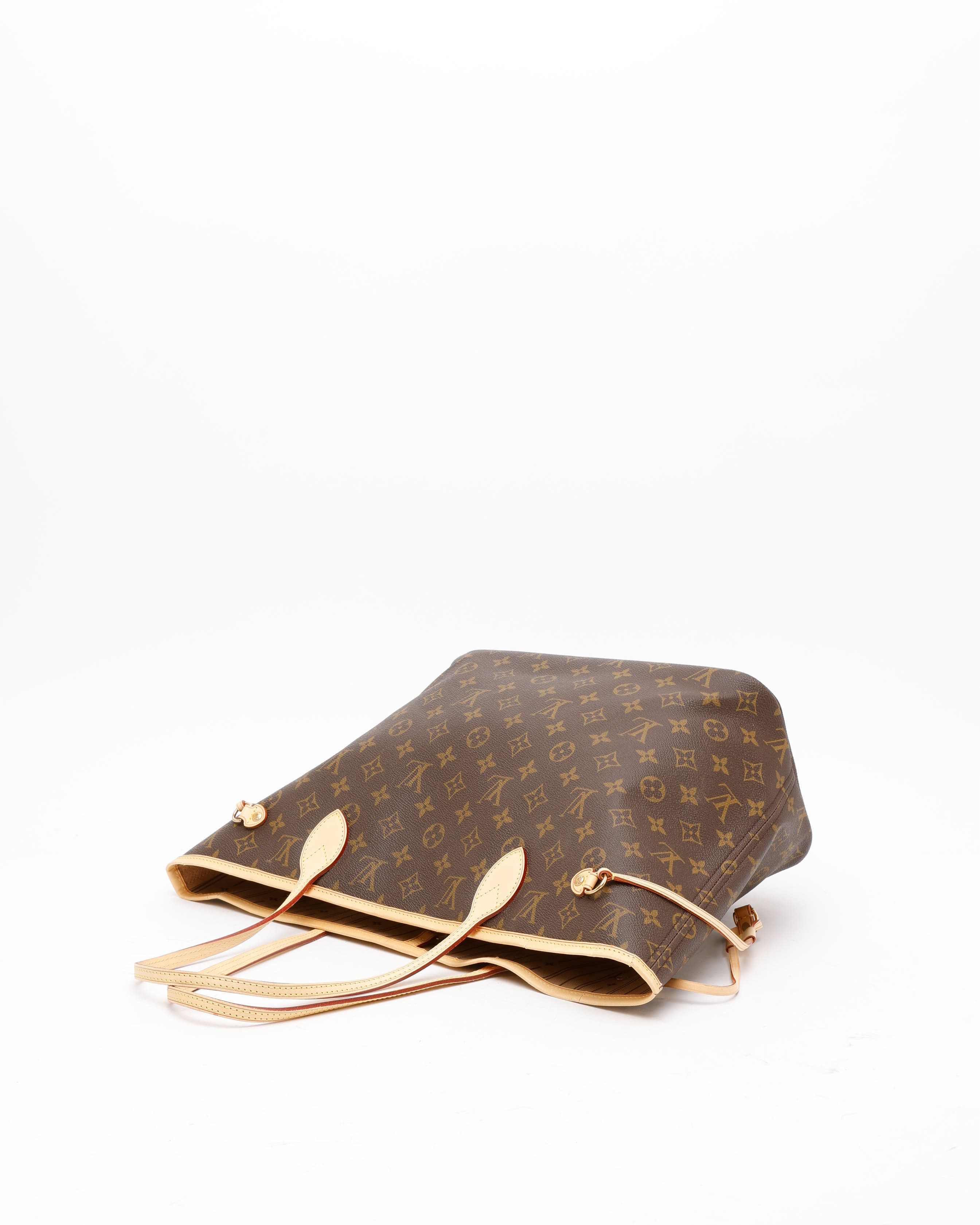 Pre-owned Louis Vuitton Monogram Neverfull Mm Tote Bag In Brown