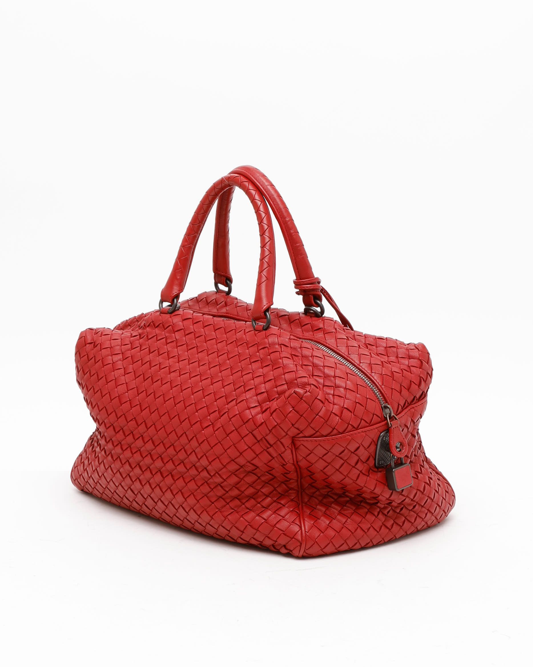 Bottega Veneta Intrecciato Boston Bag