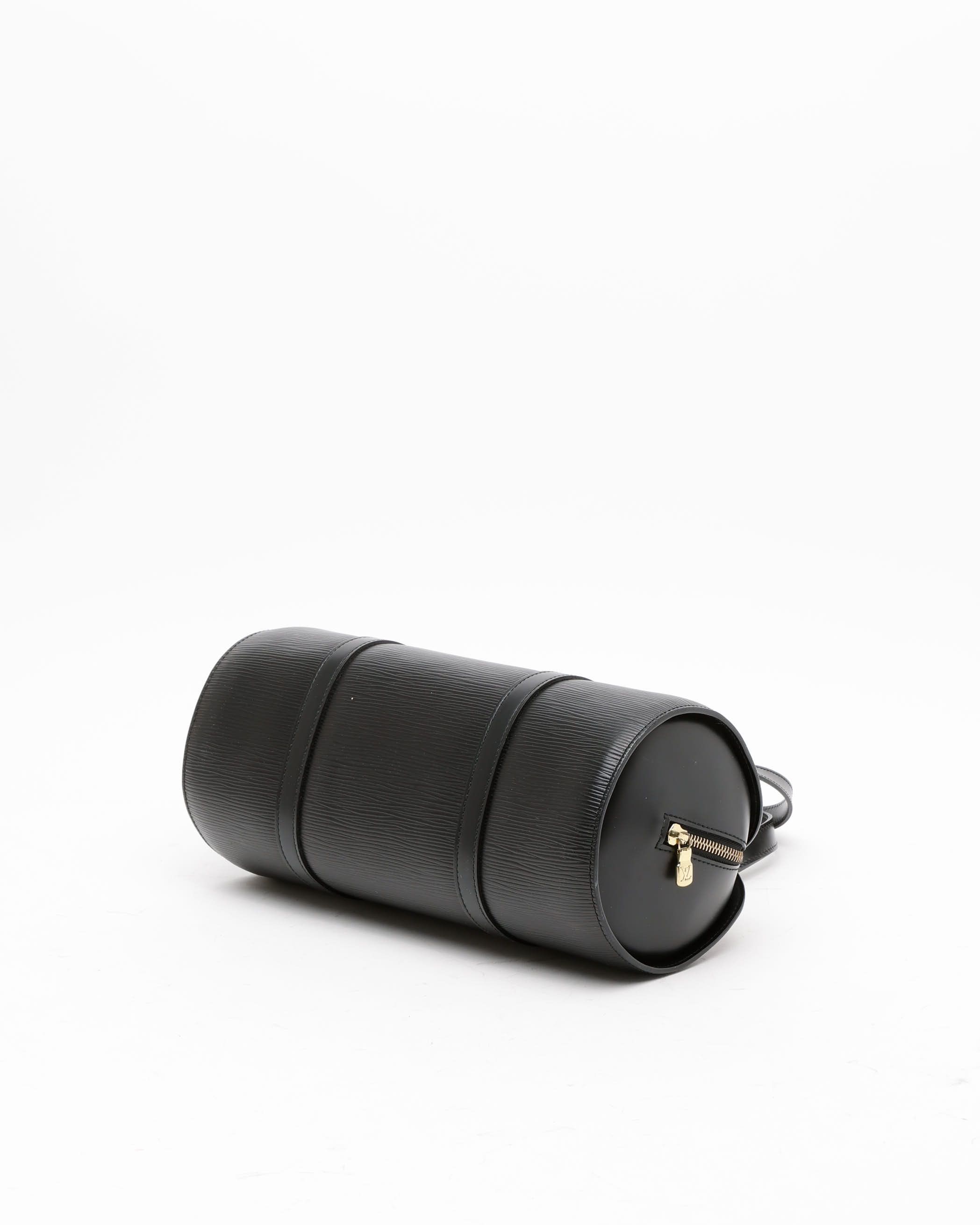 Pre-owned Louis Vuitton Epi Soufflot Bag In Black