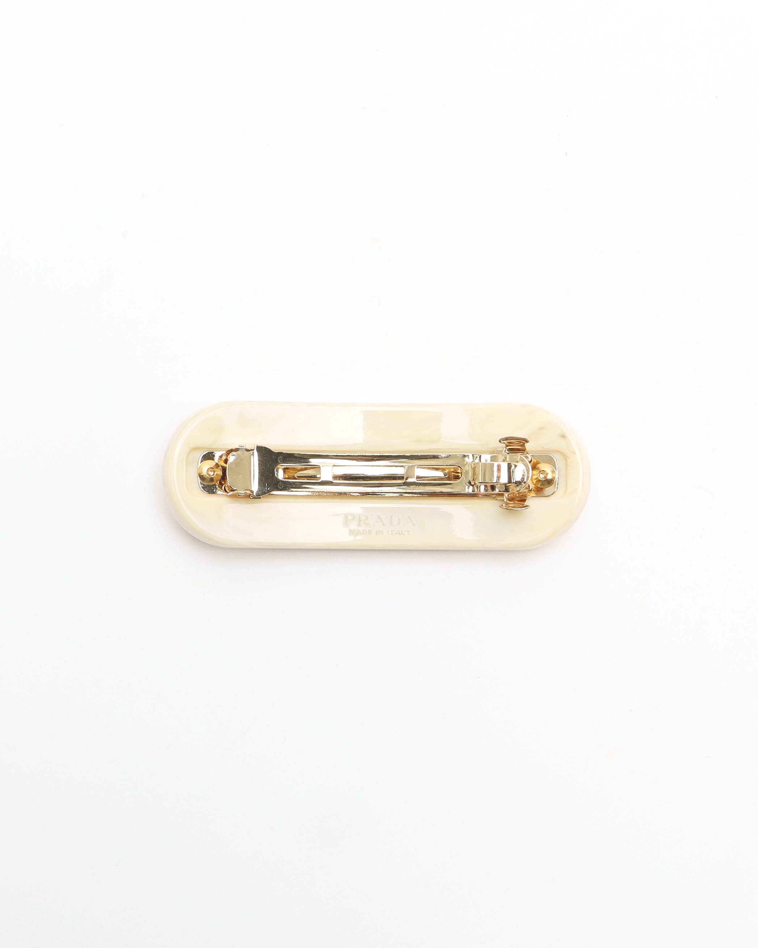 Prada Logo Hair Clip
