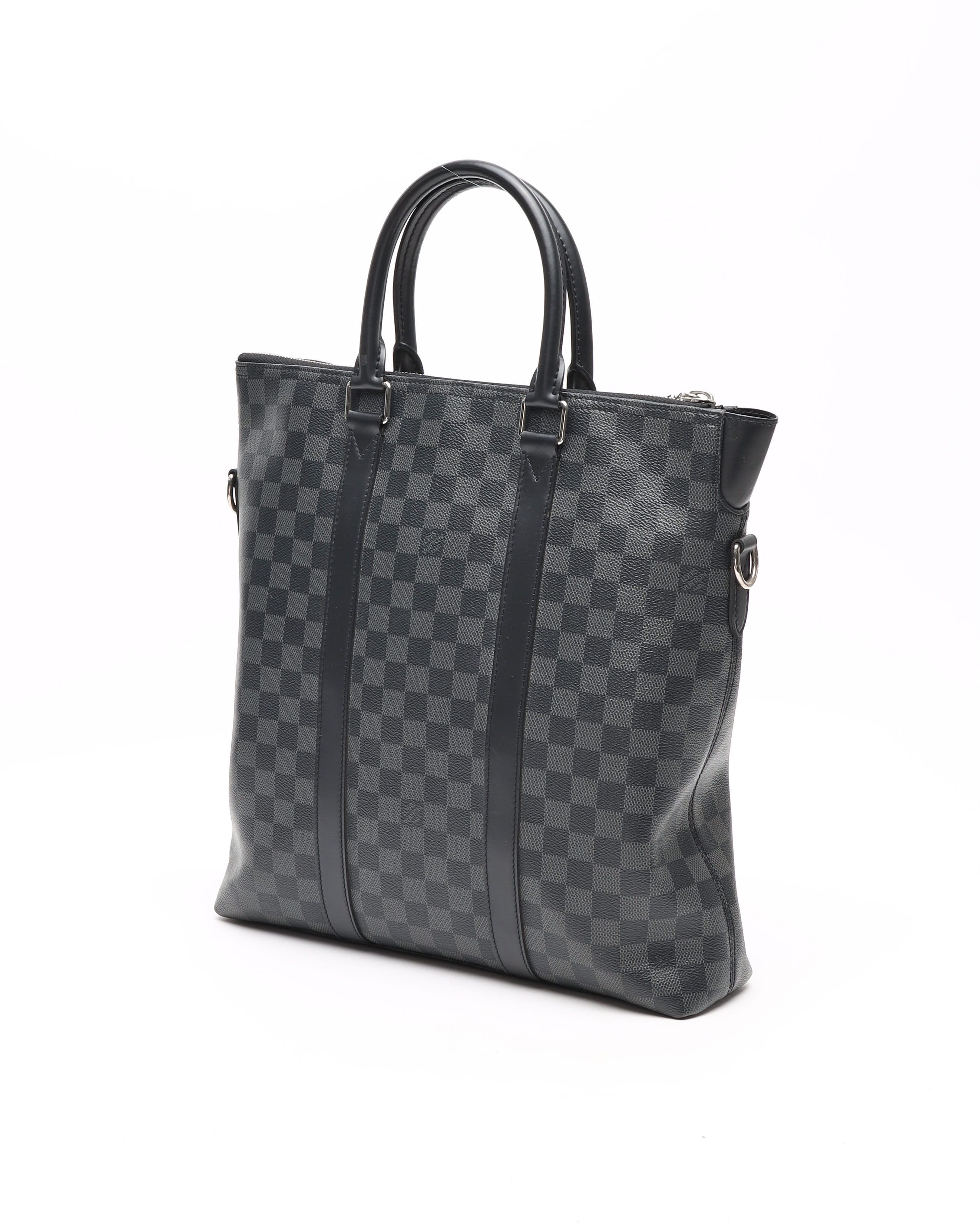 Pre-owned Louis Vuitton Damier Graphite Anton Tote Bag In Gray