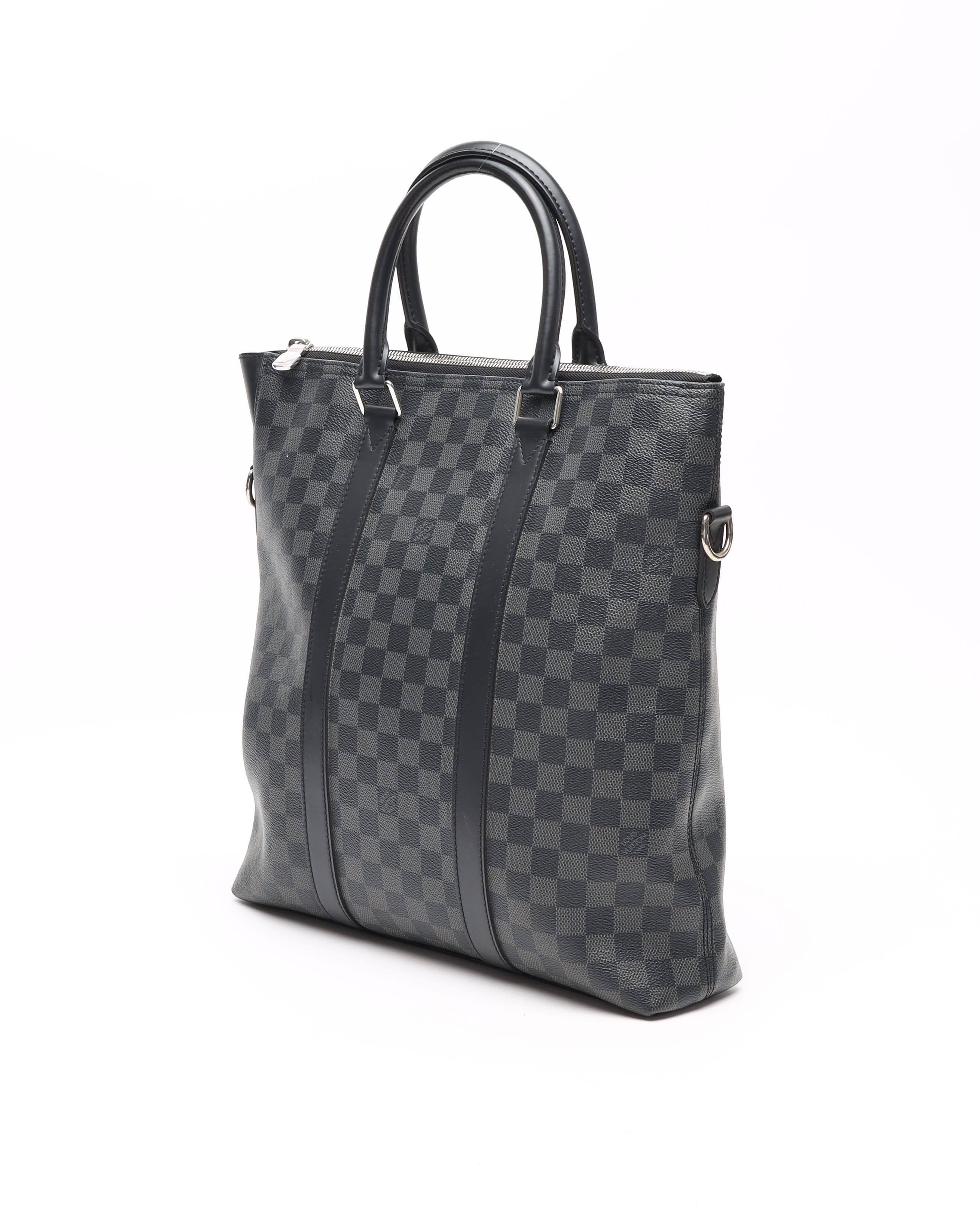 Pre-owned Louis Vuitton Damier Graphite Anton Tote Bag In Gray