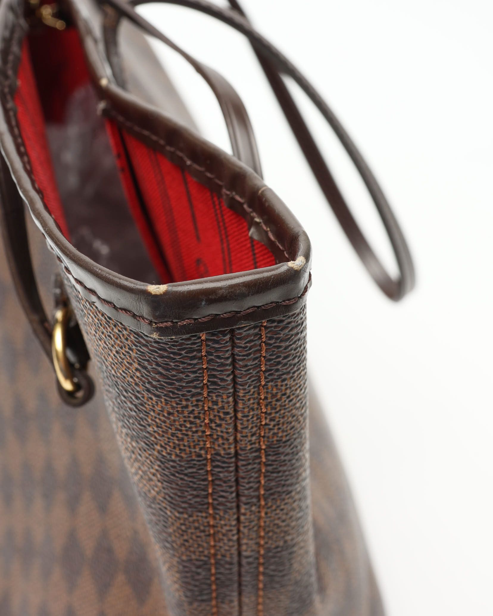 Pre-owned Louis Vuitton Damier Neverfull Mm Tote Bag In Brown