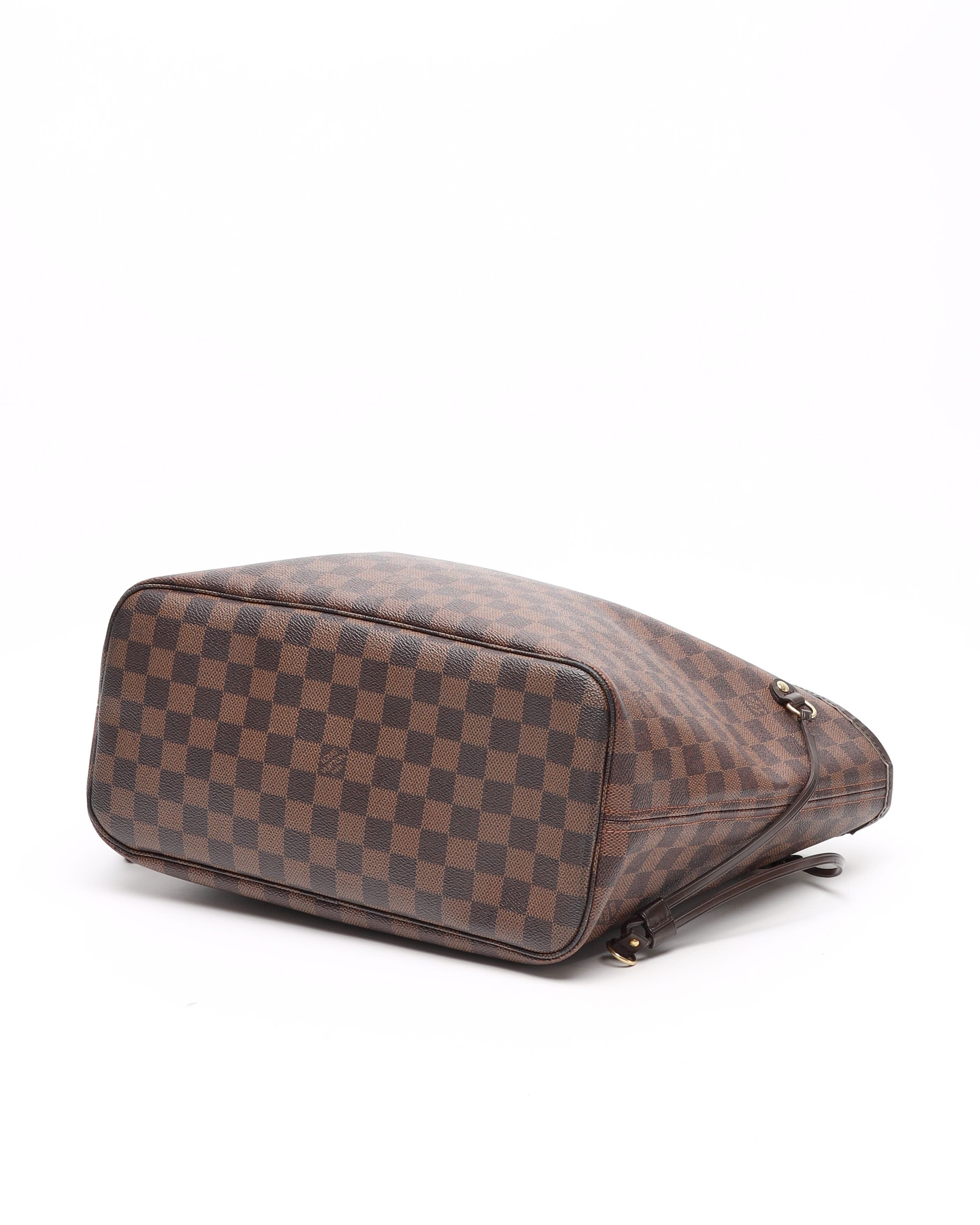 Pre-owned Louis Vuitton Damier Neverfull Mm Tote Bag In Brown