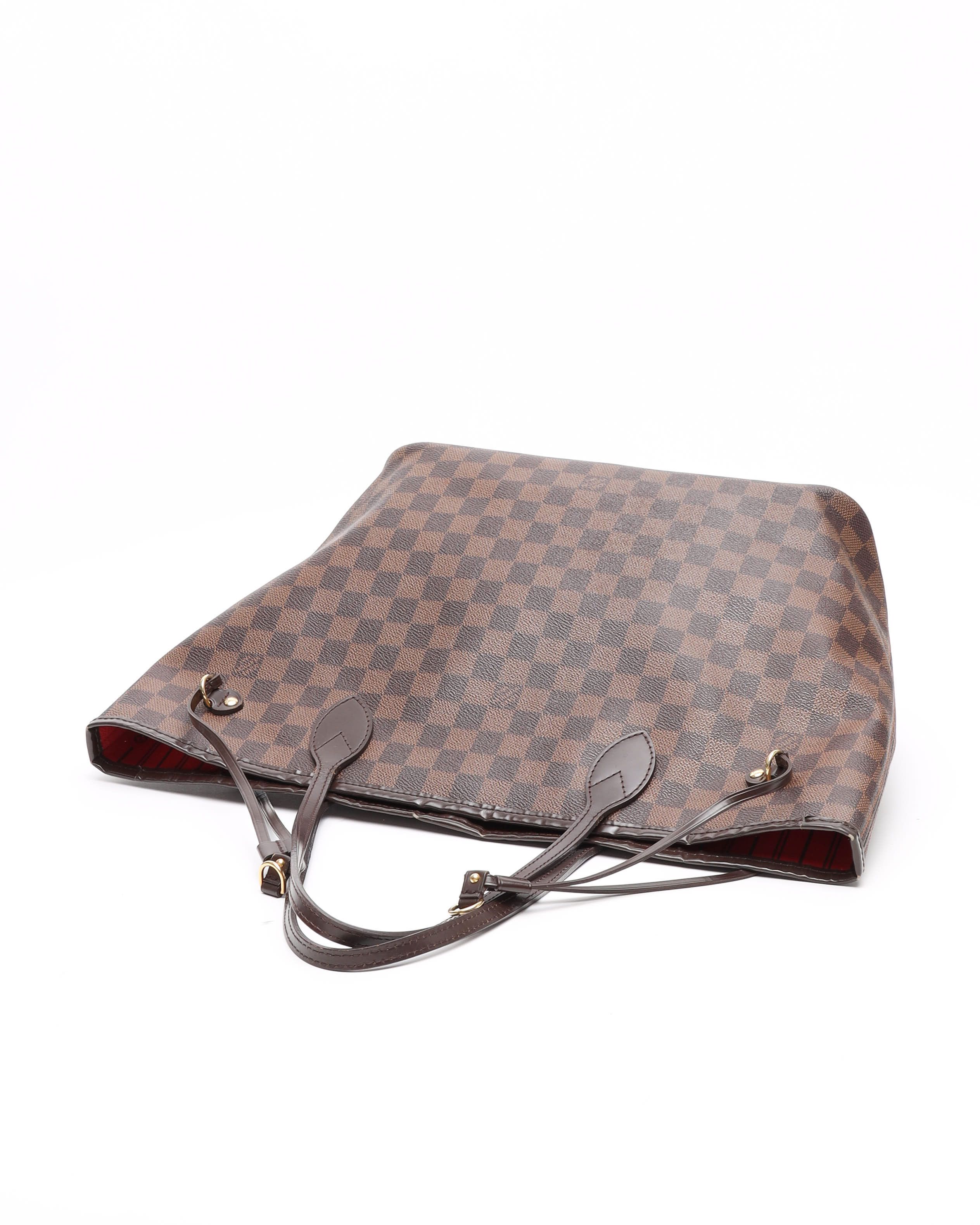 Pre-owned Louis Vuitton Damier Neverfull Mm Tote Bag In Brown