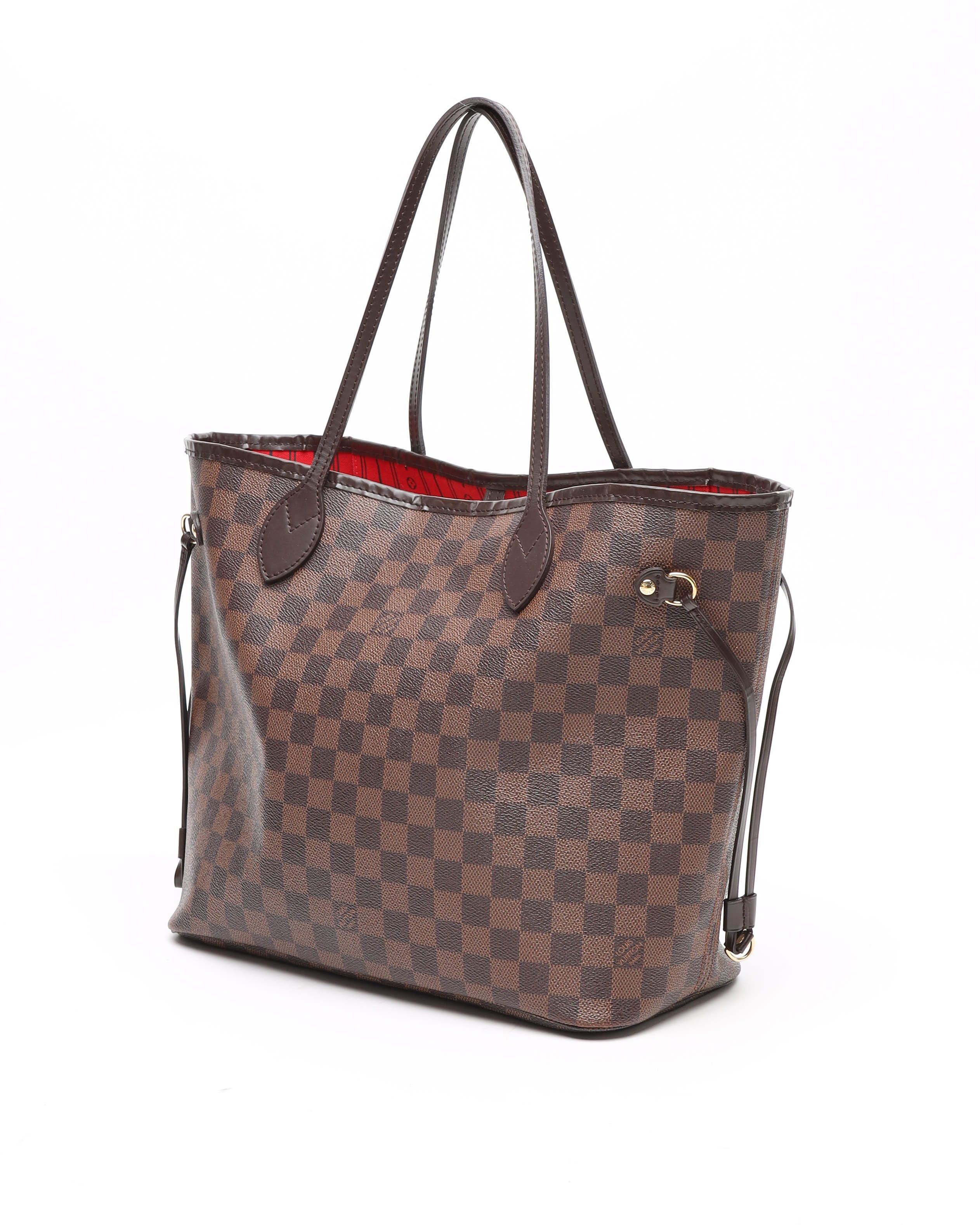 Pre-owned Louis Vuitton Damier Neverfull Mm Tote Bag In Brown