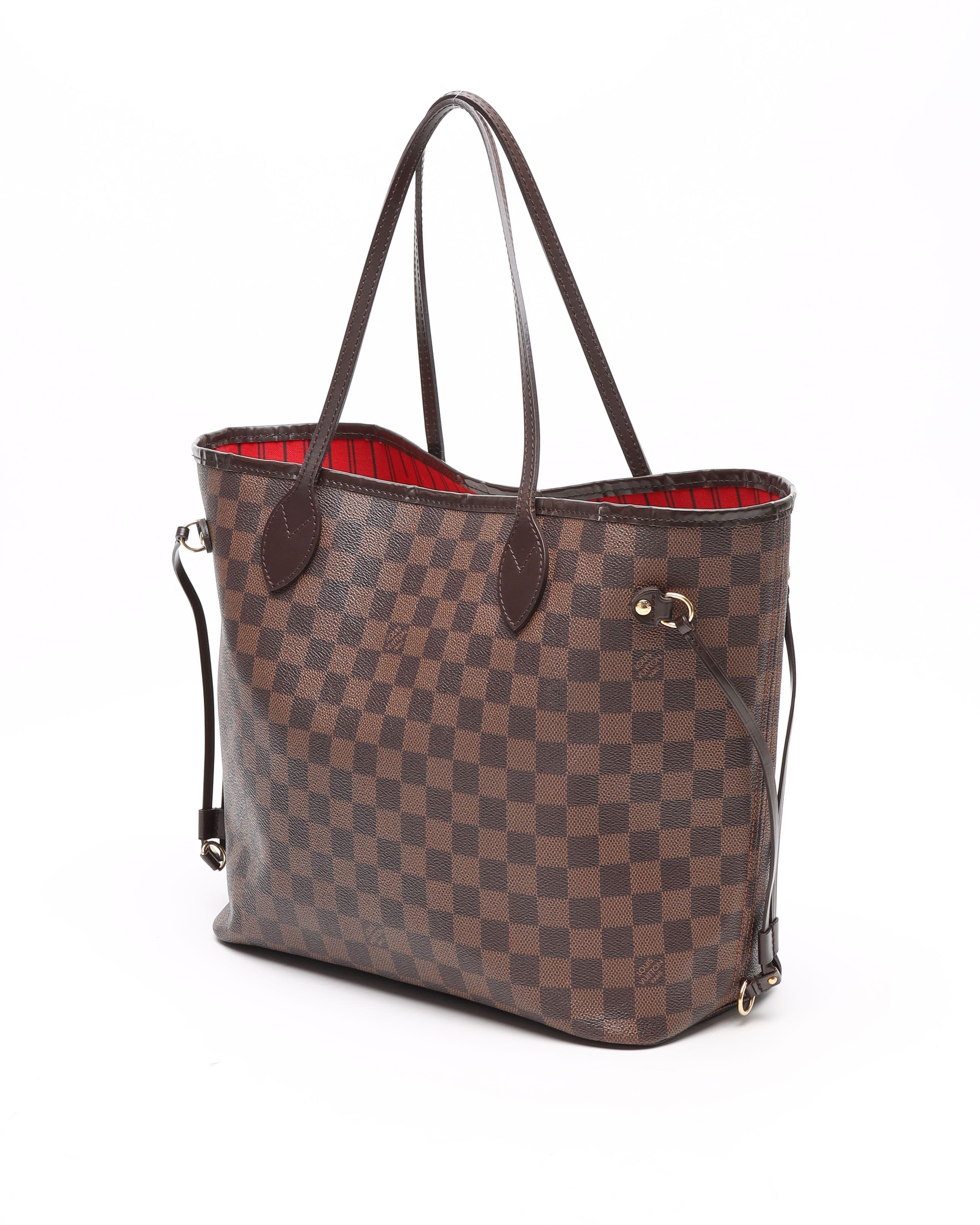 Pre-owned Louis Vuitton Damier Neverfull Mm Tote Bag In Brown